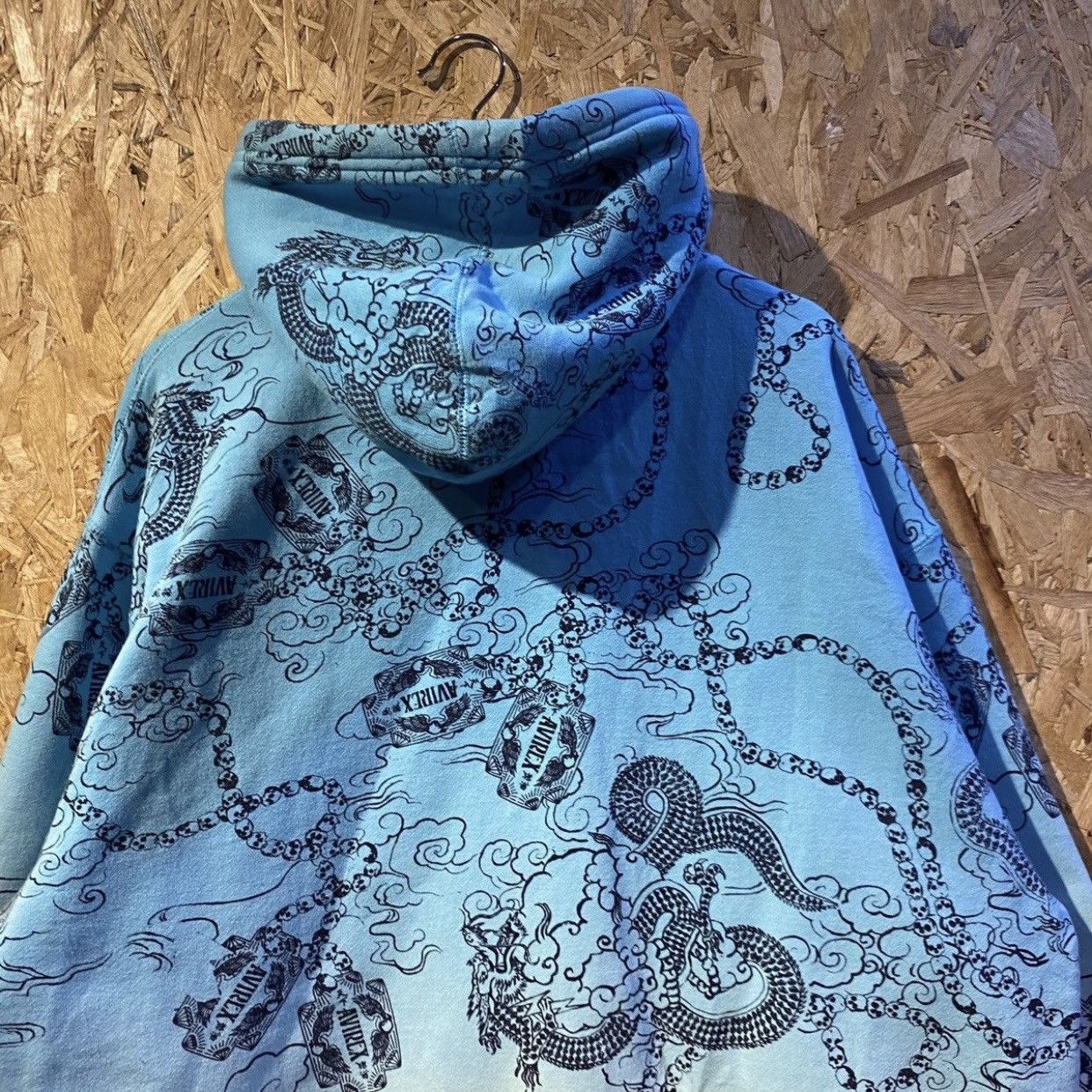 Affliction × Avirex × Tapout Avirex Full Print Dragon Tattoo Designe Zip Up Hoodies Size US XXL / EU 58 / 5 - 7 Thumbnail