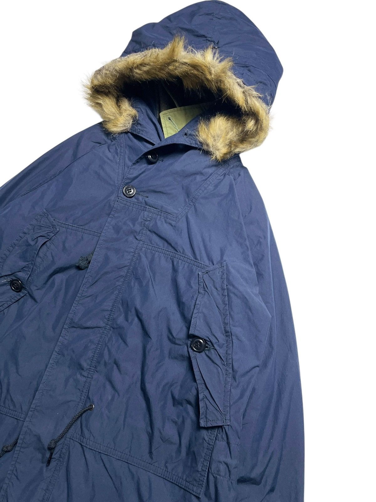 14th Addiction 2000’s Denim & Dungaree - Apocalypse Parka Fur Jacket Size US M / EU 48-50 / 2 - 2 Thumbnail