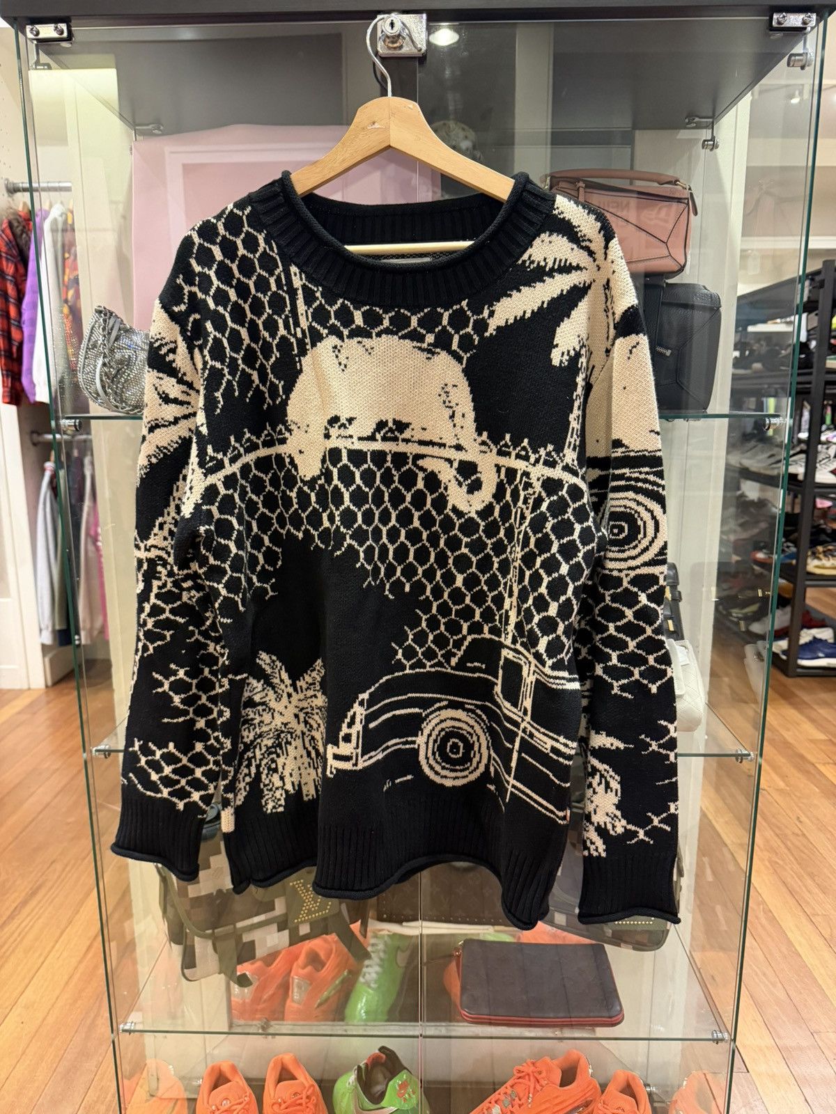 Honor the Gift Honor the Gift Jungle Knit Sweater - Black Size US L / EU 52-54 / 3 - 1 Thumbnail