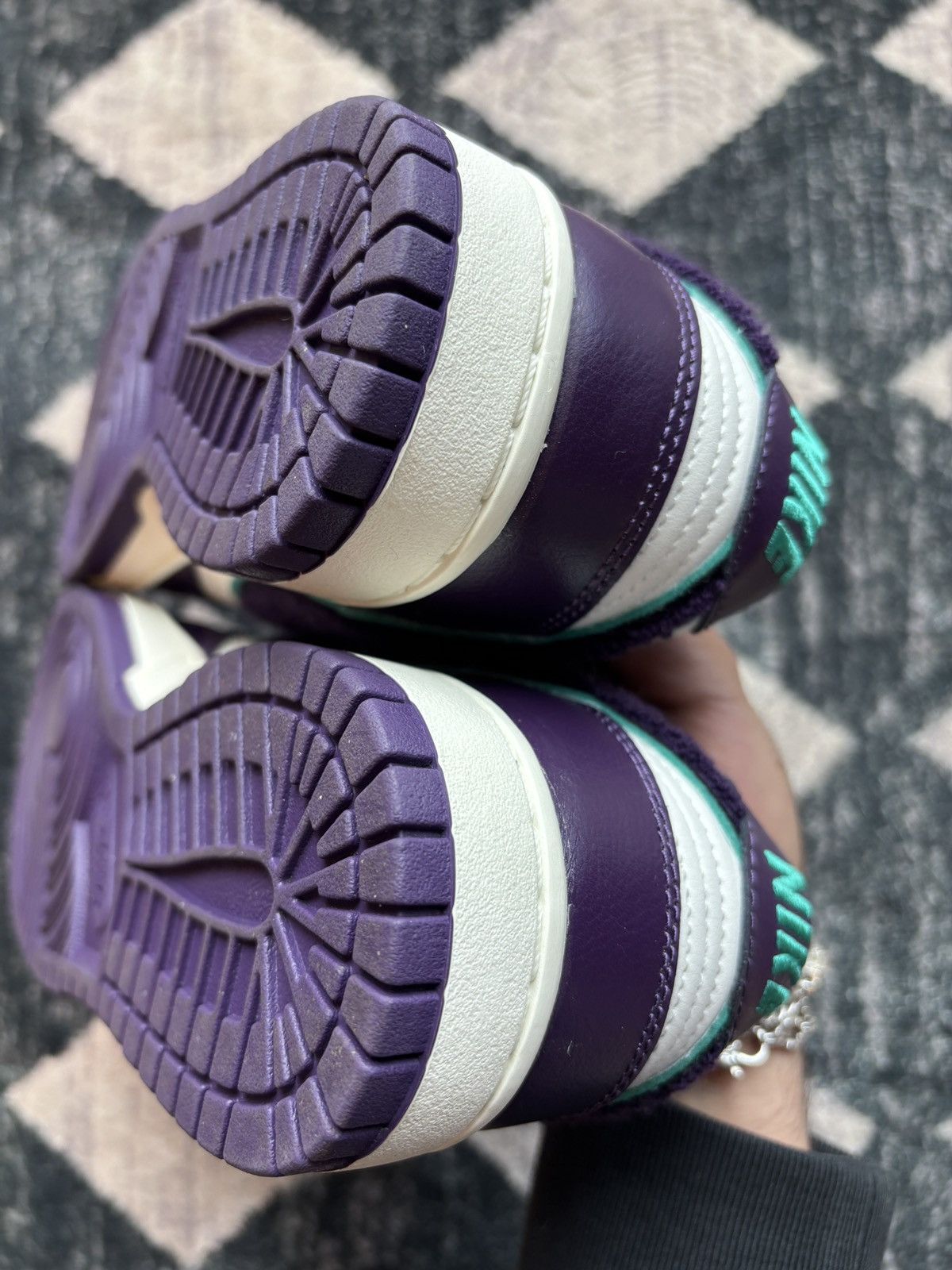 Nike Nike Dunk Low Chenille Swoosh Grand Purple Size US 9.5 / EU 42-43 - 10 Thumbnail