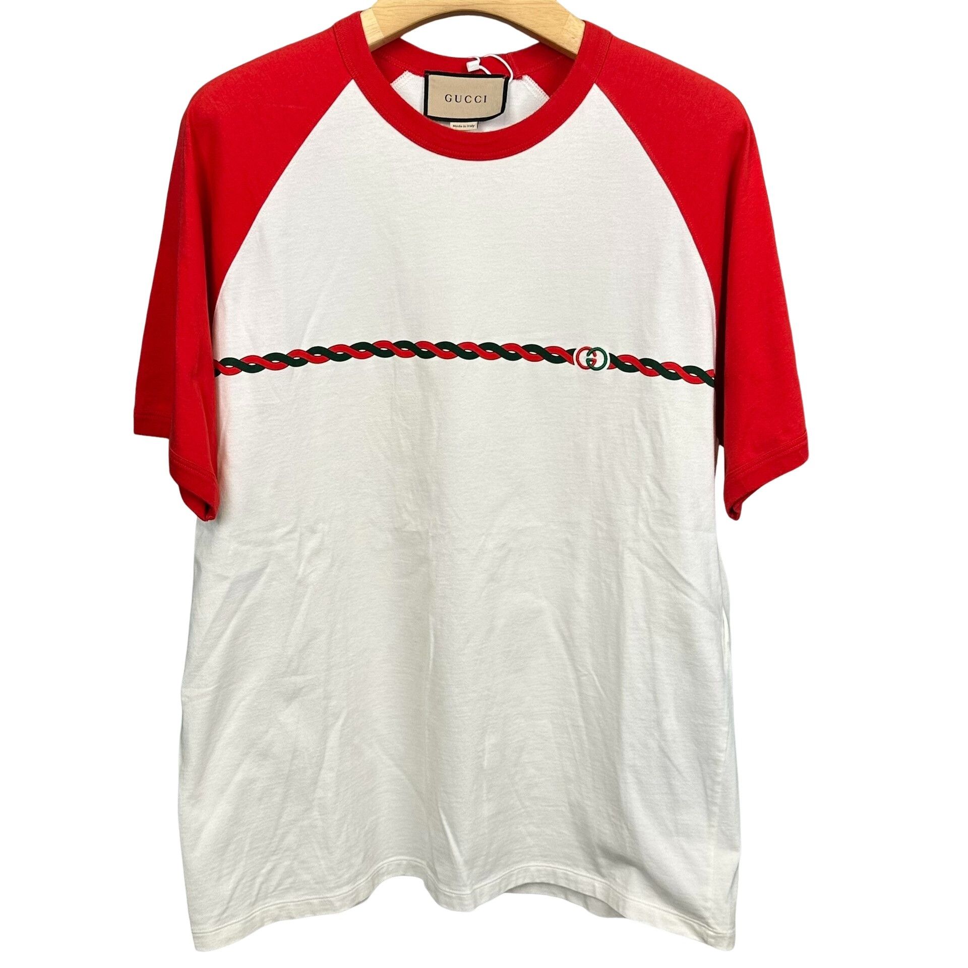 Gucci Gucci Chain Print Logo T-Shirt Size L Size US L / EU 52-54 / 3 - 1 Thumbnail
