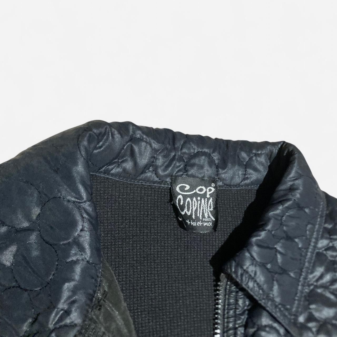 Cop Copine Vintage COP COPINE Black quilted puffer trim jacket Size M / US 6-8 / IT 42-44 - 3 Thumbnail