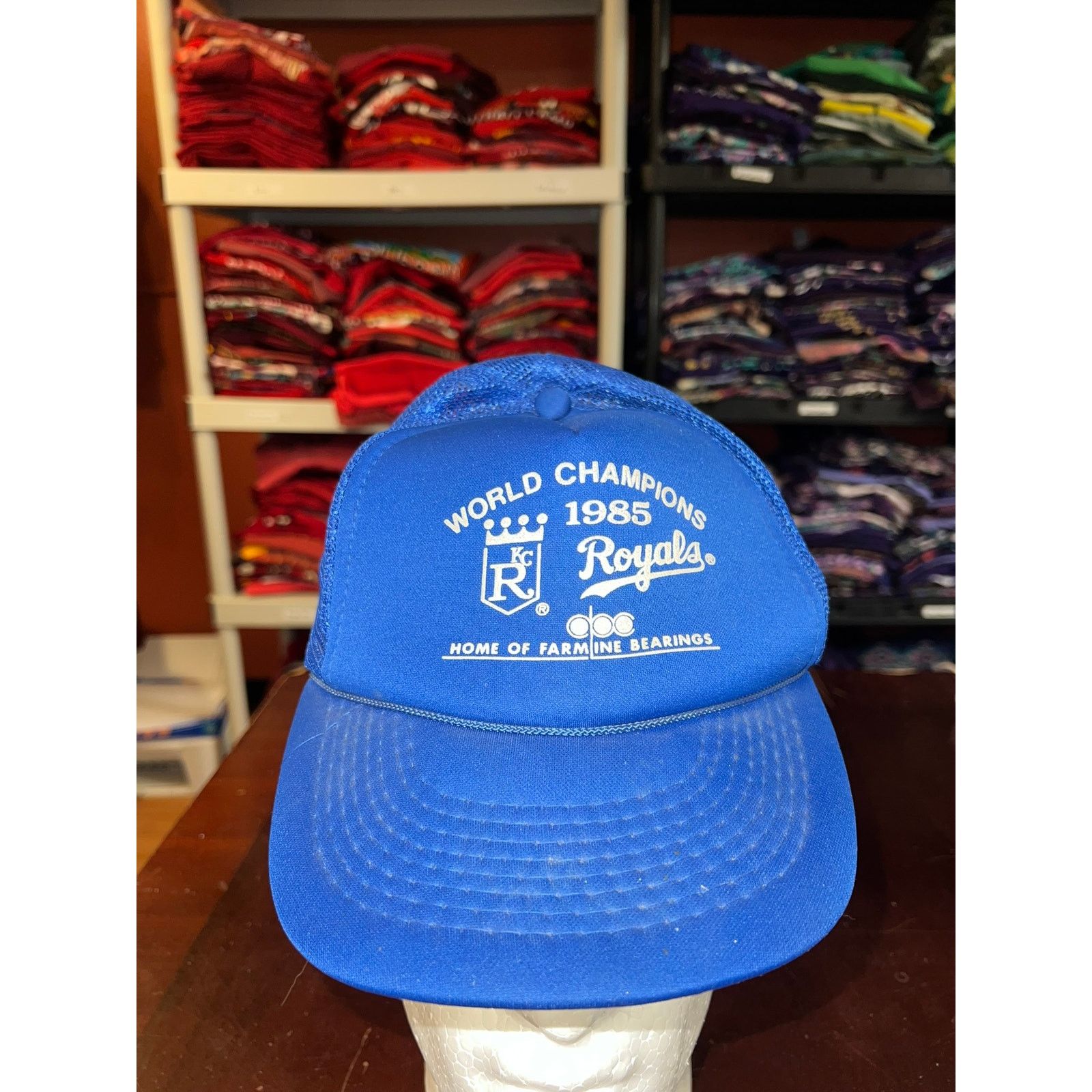 Vintage Vintage Kansas City Royals Hat World Champs MLB Baseball OS Size ONE SIZE - 1 Thumbnail