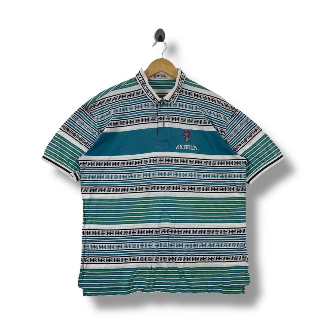 Antigua × Vintage Vintage ANTIGUA full print motive style polo tee Size US XL / EU 56 / 4 - 1 Thumbnail