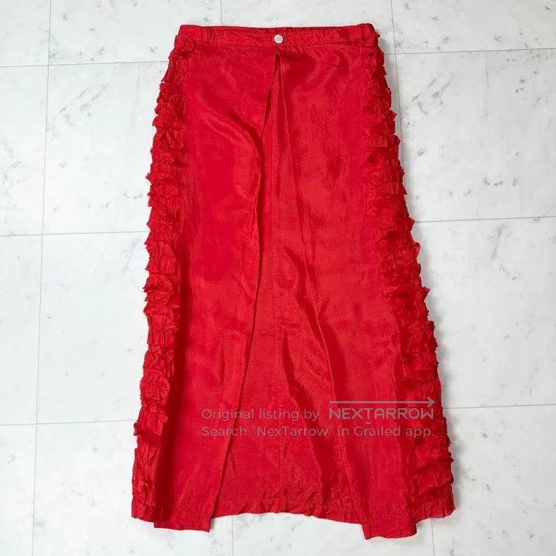 Comme des Garcons Comme Des Garcons size M Red lace skirt Size 25" / US 0 / IT 36 - 2 Thumbnail