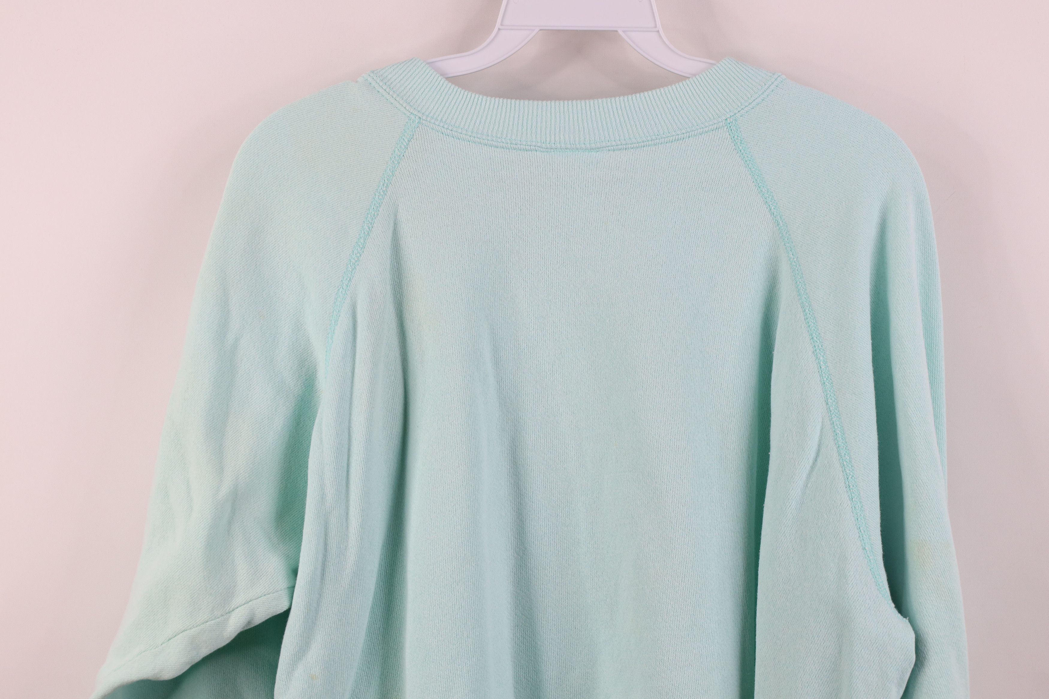 Vintage Vintage 90s Streetwear Blank Crewneck Sweatshirt Blue USA Size XL / US 12-14 / IT 48-50 - 12 Thumbnail