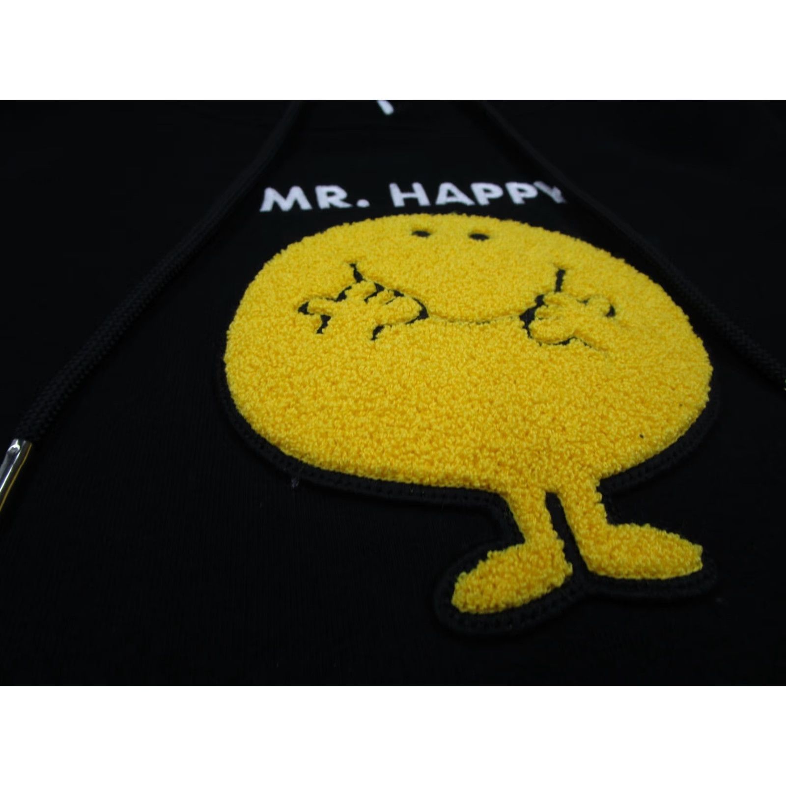 Sandro Sandro Hoodie Mens Medium Black Mr Happy Pullover Long Sleeve Kangaroo Pocket Size US M / EU 48-50 / 2 - 4 Thumbnail