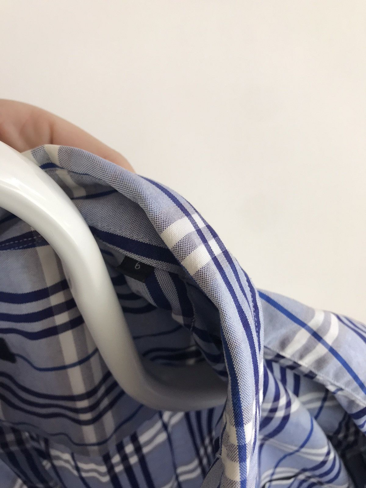 Burberry × Vintage Vintage Burberry Nova Check Long Sleeve Blue Shirt Size US XL / EU 56 / 4 - 6 Thumbnail