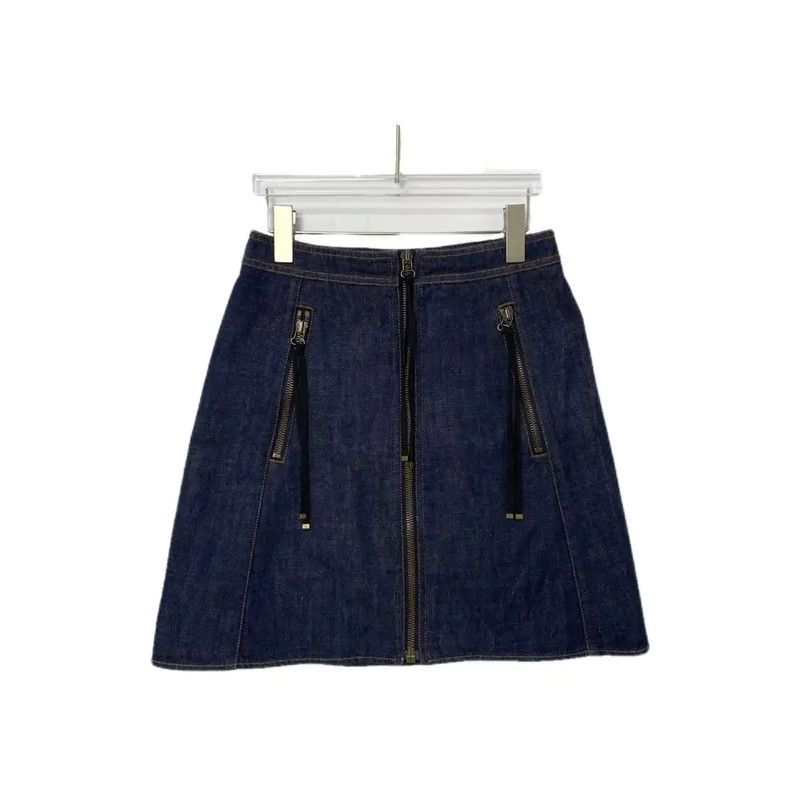 Kenzo KENZO Denim Skirt in Deep Blue for Women 0089 Size 23" - 1 Thumbnail