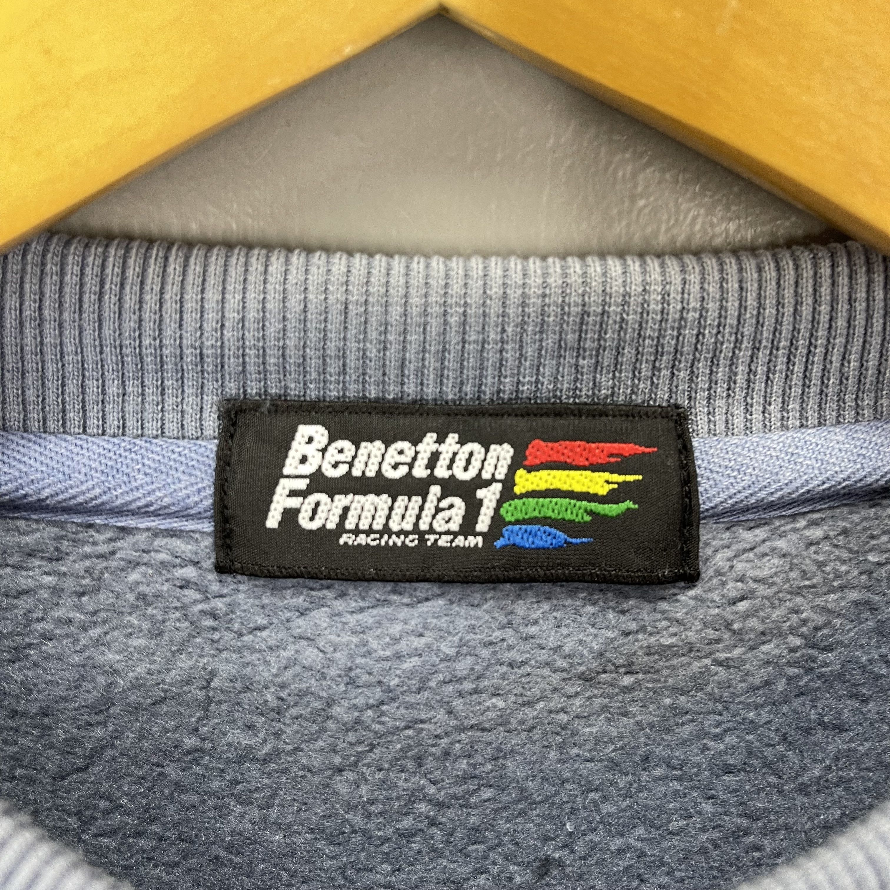 Benetton BENETTON FORMULA 1 RACING TEAM Crew Neck Sweatshirt #1351/AU Size US L / EU 52-54 / 3 - 7 Thumbnail
