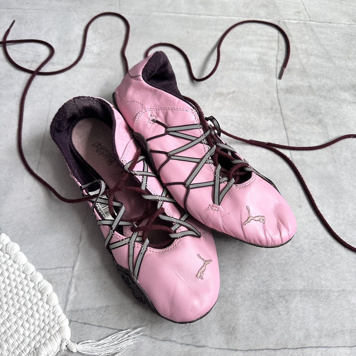 Jil Sander × Puma RARE Puma Lace Up Ballet Flats Shoes Sneakers Speedcat Vibe Size US 6 / IT 36 - 10 Thumbnail