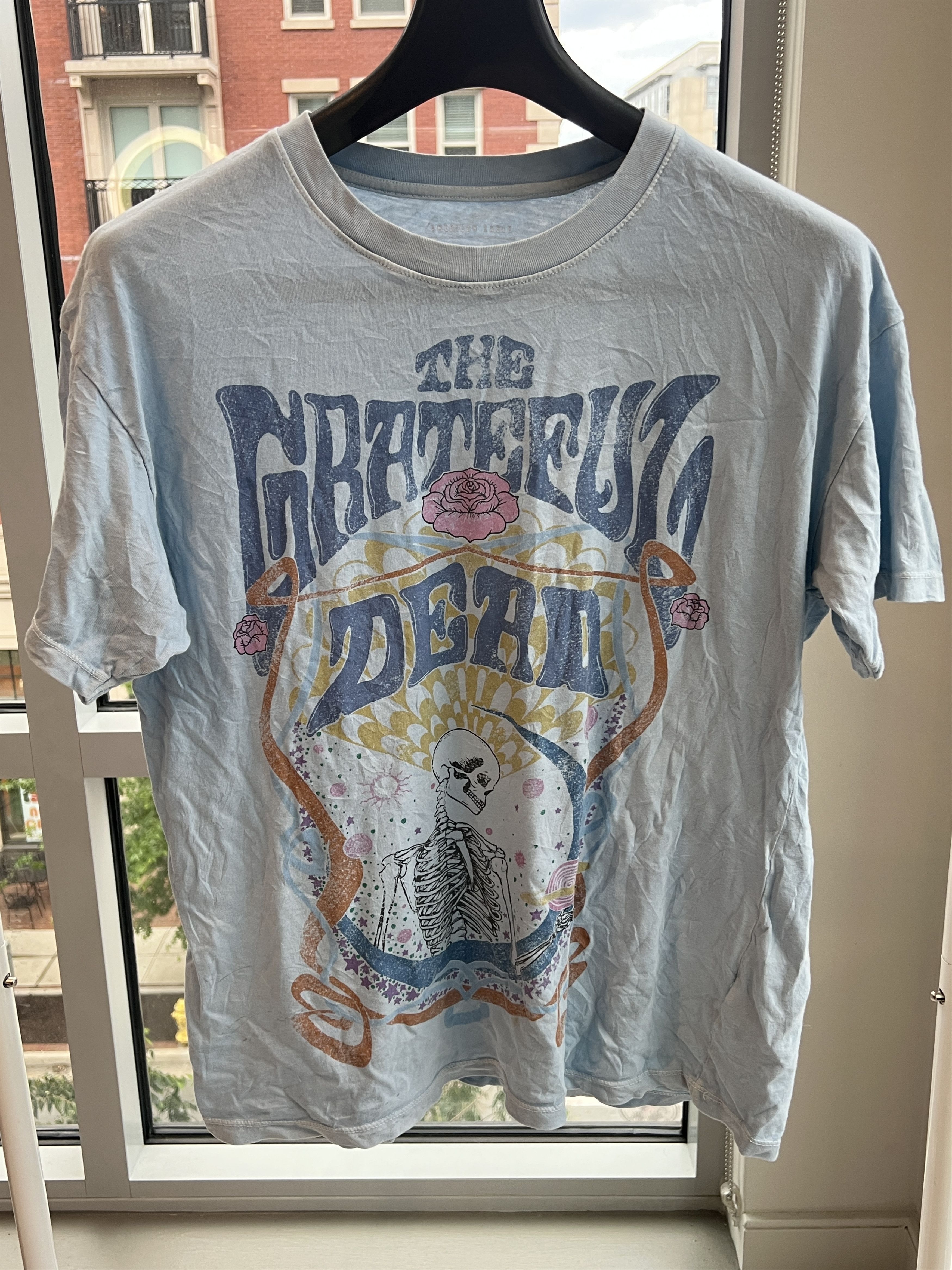 American Eagle Outfitters American Eagle Grateful Dead Band Tee Light Blue Graphic Size XS / US 0-2 / IT 36-38 - 1 Thumbnail