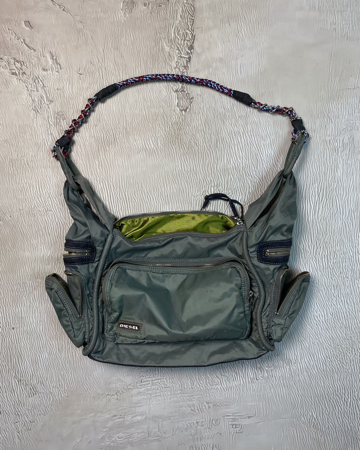 image of 20471120 x Avant Garde Diesel Vintage Multipocket Zip Y2K Avant Garde Nylon Bag A8G, Women's