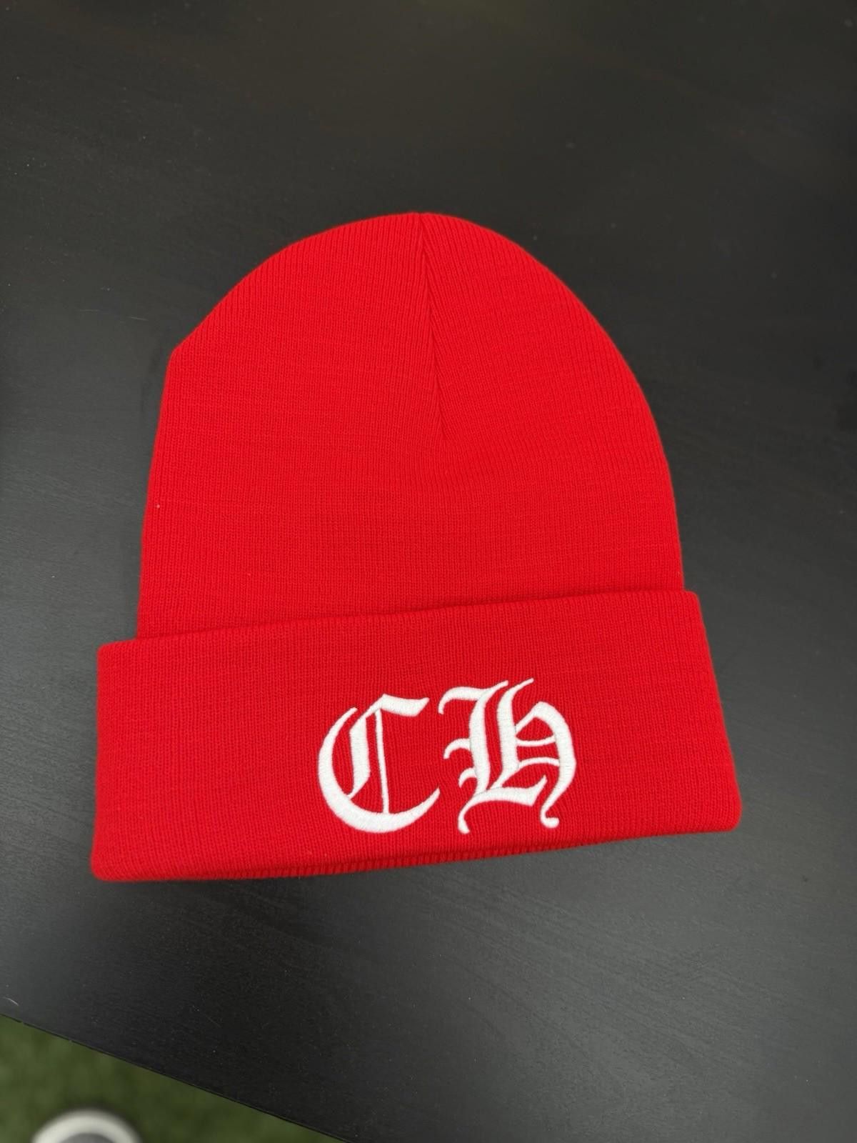 Chrome Hearts Chrome Hearts Red White Beanie RARE 100% Authentic Brand NEW Size ONE SIZE - 2 Thumbnail