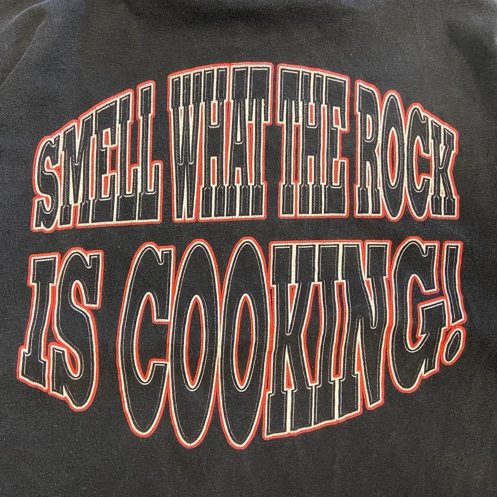 WWE 1999 WWF Smell what the Rock is Cooking Tee Size US L / EU 52-54 / 3 - 8 Thumbnail