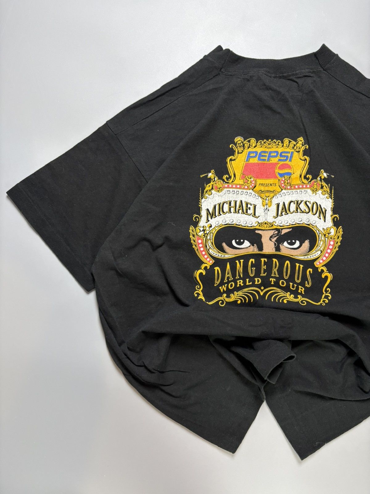 Michael Jackson × Pepsi × Vintage Michael Jackson – Dangerous World Tour x Pepsi tee 1992/3 Size US XL / EU 56 / 4 - 8 Thumbnail