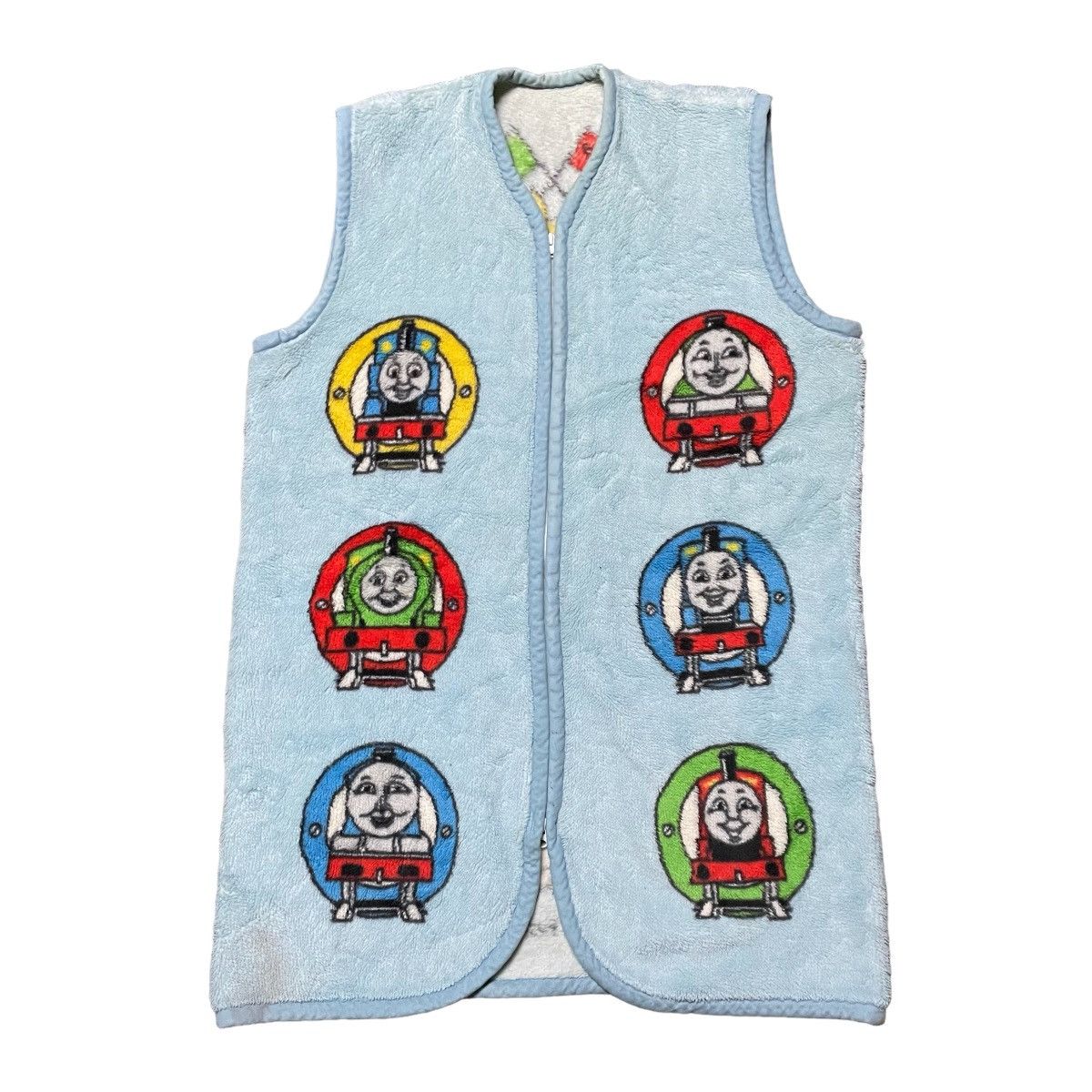 💥- Vintage Thomas The Tank Engine Fleece Sleveless Zipp Up