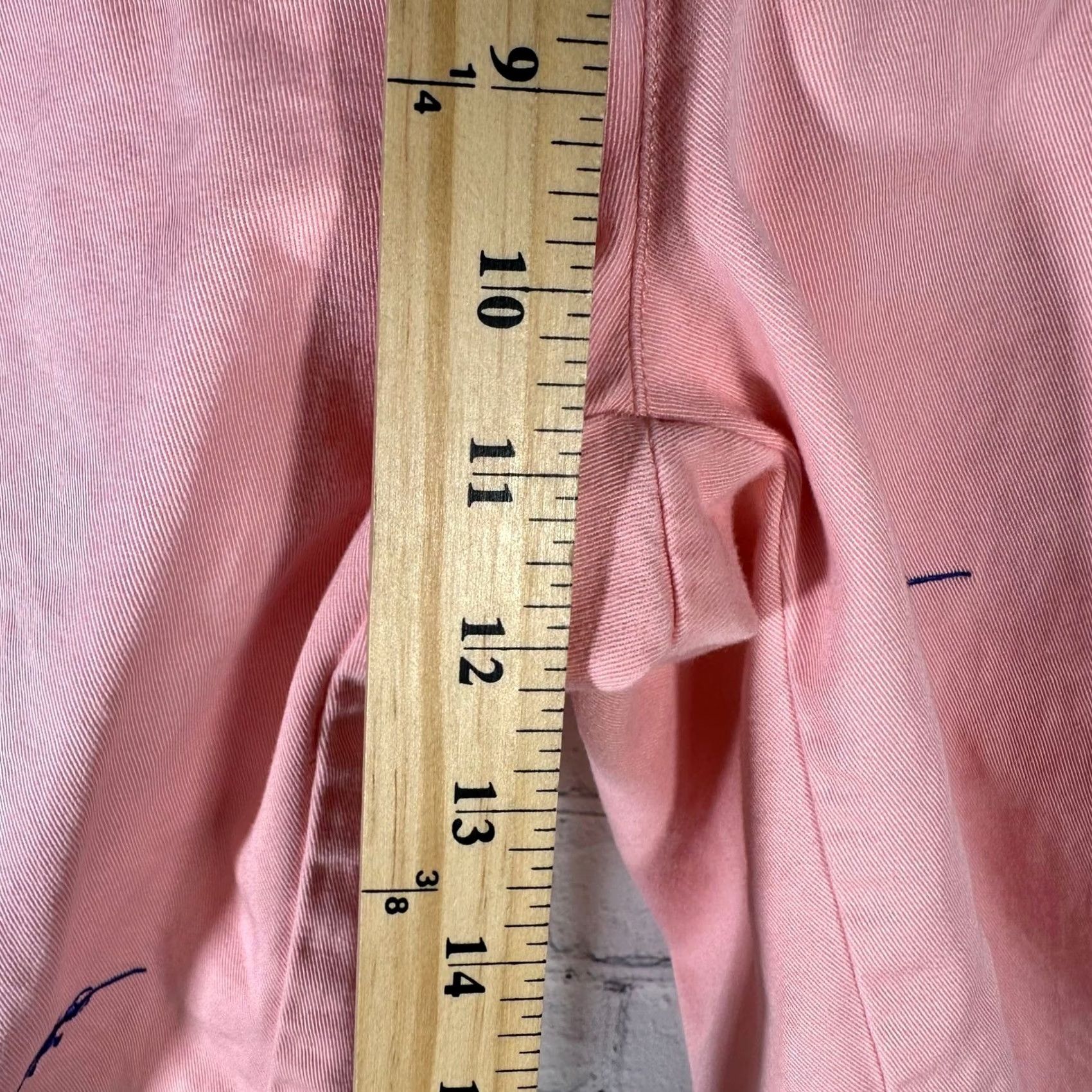Vineyard Vines Vineyard Vines Mens Pink Embroidered Airplane Cotton Twill Shorts Size 32 Size US 31 - 4 Thumbnail
