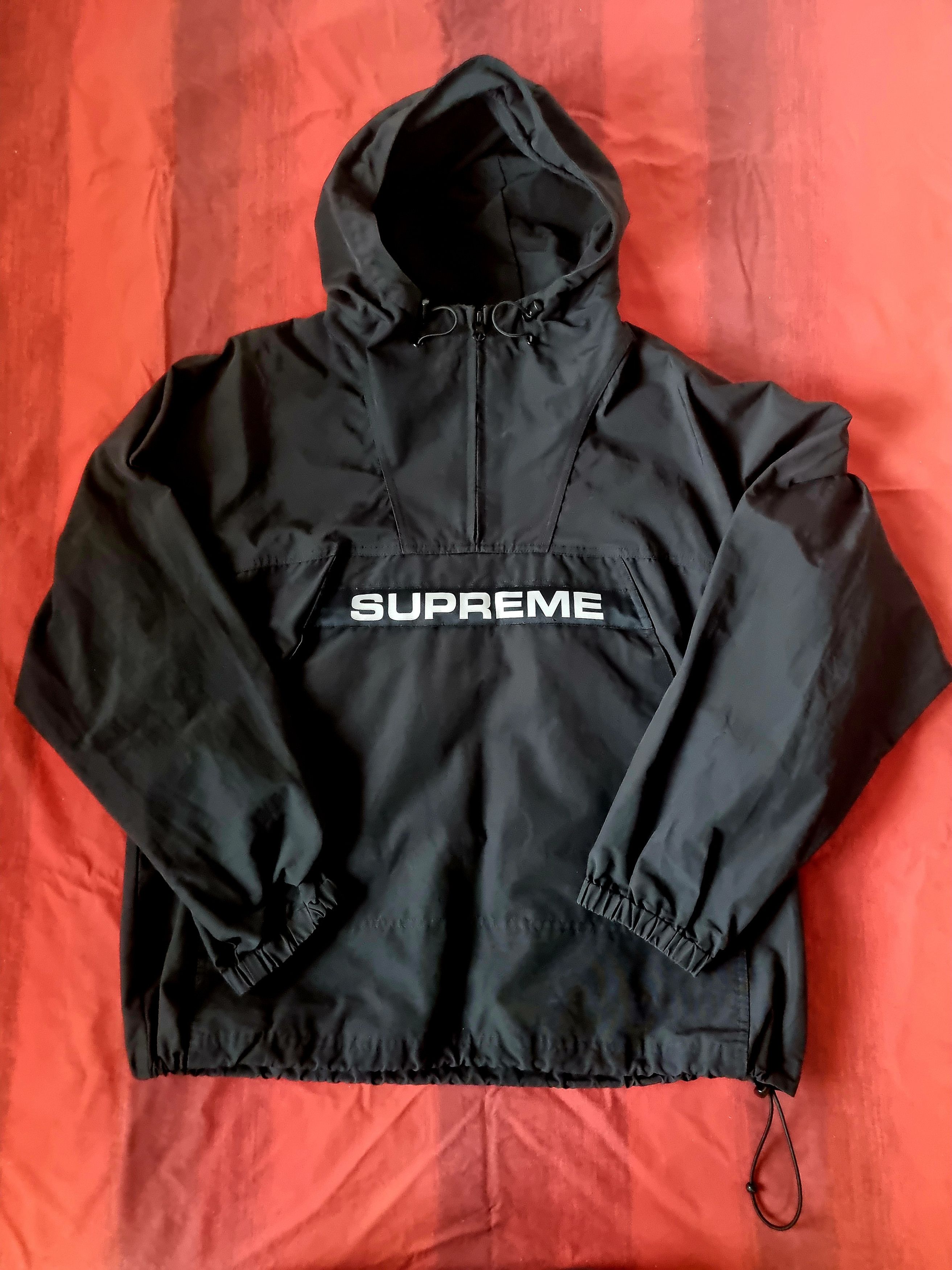 Supreme factory Heavy Nylon Anorak Black Jacket