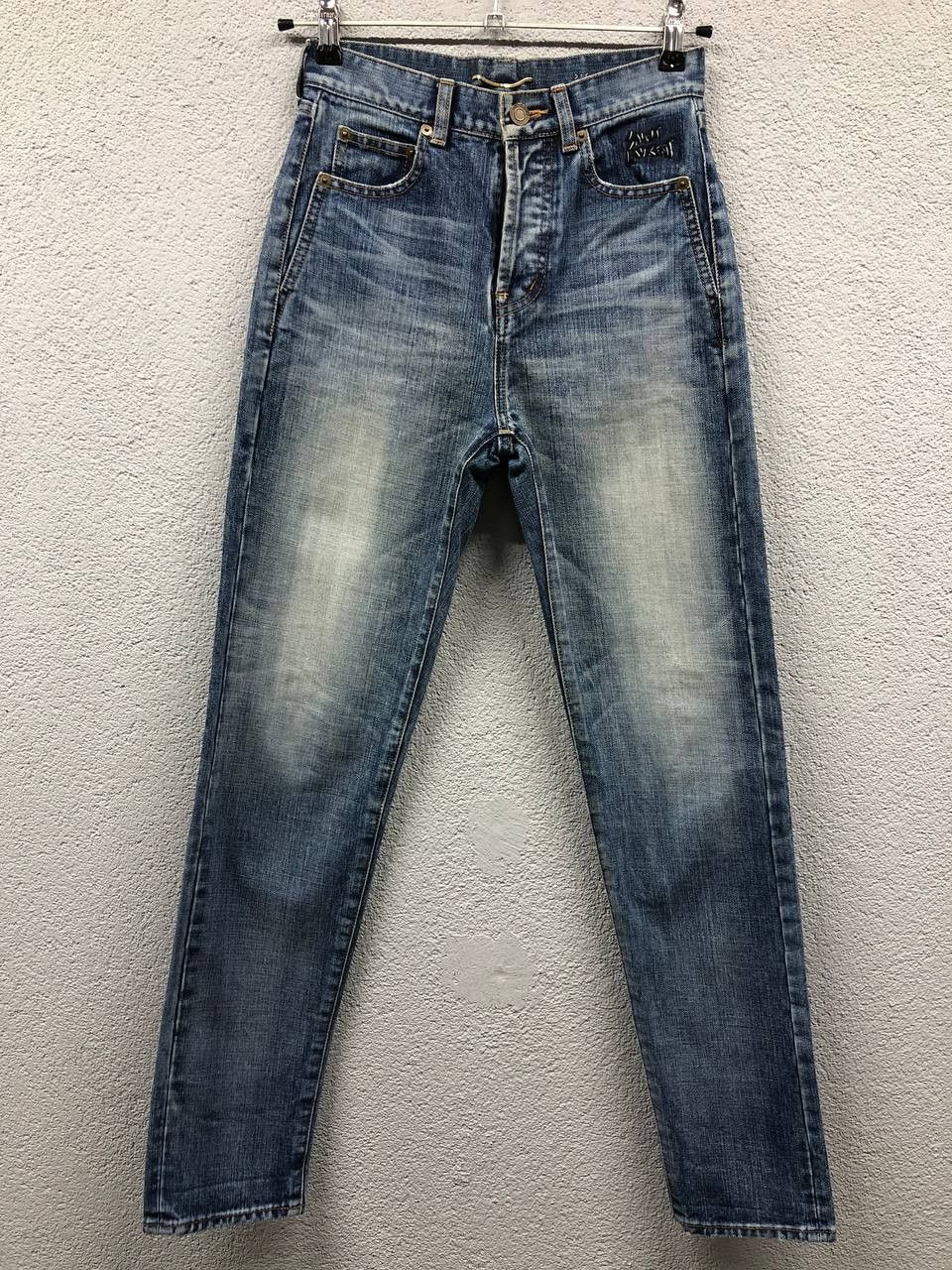 image of Saint Laurent Paris Womens Jeans W 24 Made In Japan in Blue