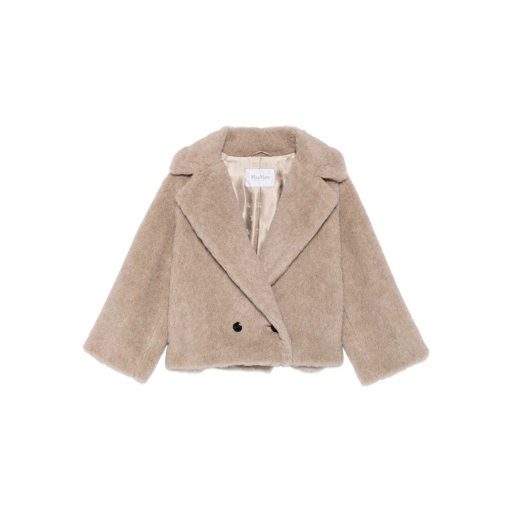 Max Mara Max Mara NEUTRALS Coats - Double Breasted & Peacoats Size M / US 6-8 / IT 42-44 - 1 Thumbnail