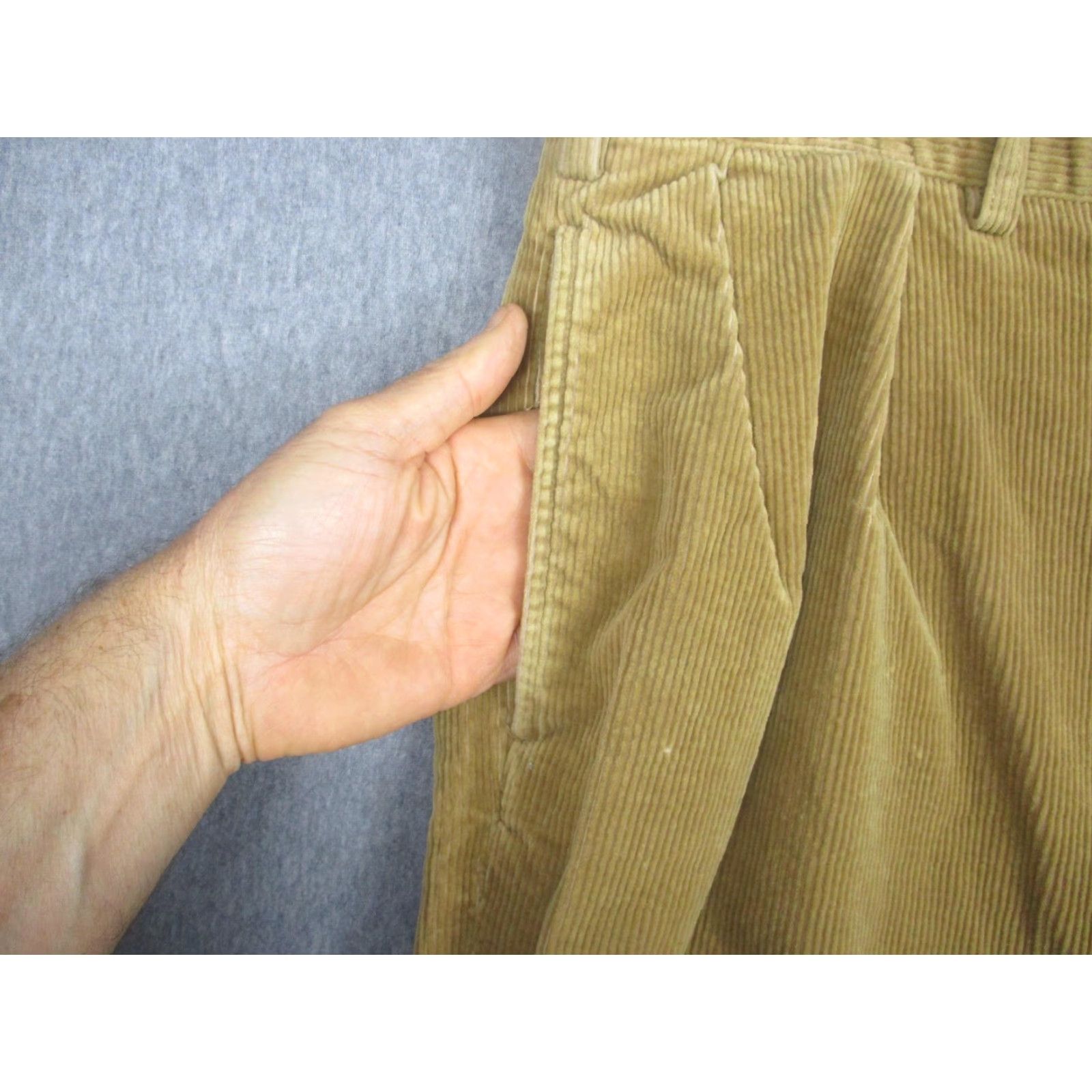 Polo Ralph Lauren Polo Ralph Lauren Corduroy Pants Mens 38x36 Beige Pleated Straight Classic Dress Pants Mens Size US M / EU 48-50 / 2 - 4 Thumbnail