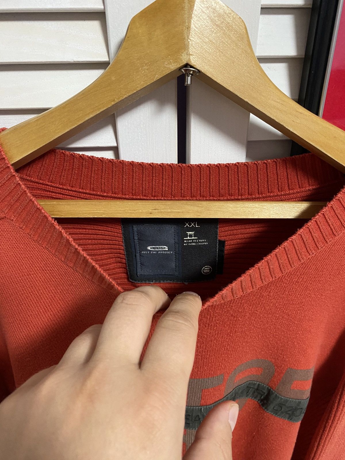 G-Star Vintage Jumper Sweater G-Star RaW Multi-logo Orange VTG Size US XL / EU 56 / 4 - 8 Thumbnail