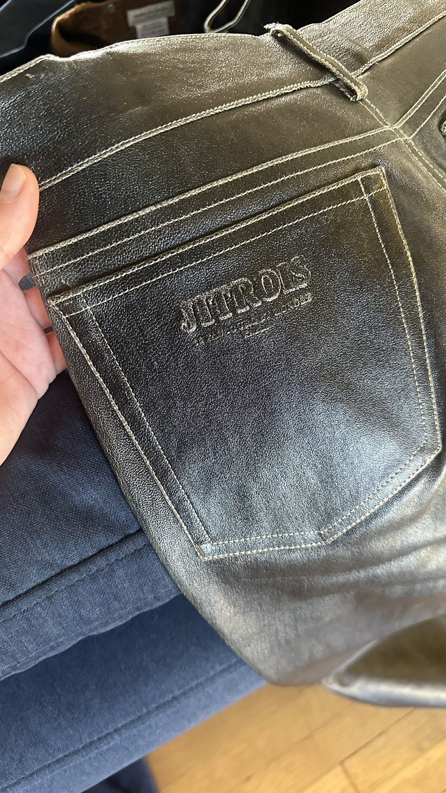 Jitrois Stretch Jitrois Leather Pants Size 26" / US 2 / IT 38 - 7 Thumbnail