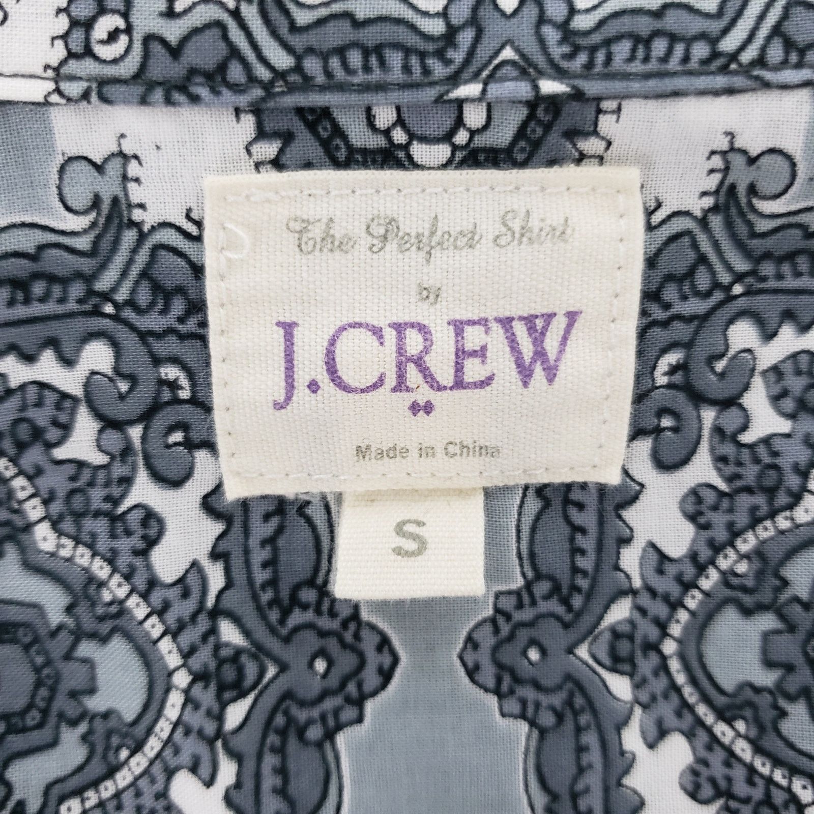 J.Crew J. Crew The Perfect Shirt Button Front Vintage Print S Size S / US 4 / IT 40 - 12 Thumbnail