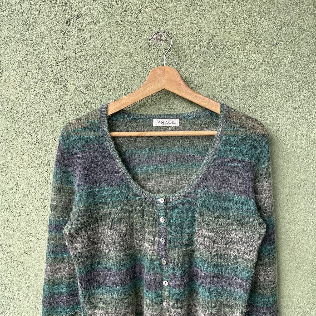 Vintage Vintage Mohair Jan Noel Shag Shaggy Cardigan Knitwear Size US S / EU 44-46 / 1 - 3 Thumbnail