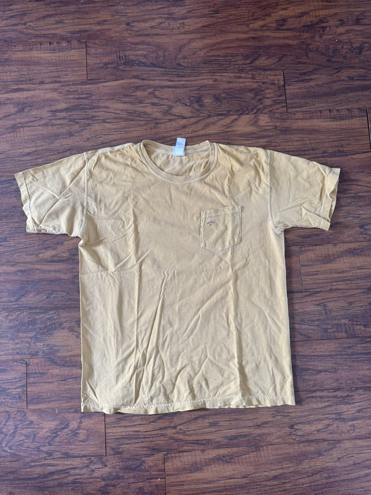 Noah Noah Yellow Washed Pocket Tee Size US L / EU 52-54 / 3 - 1 Thumbnail