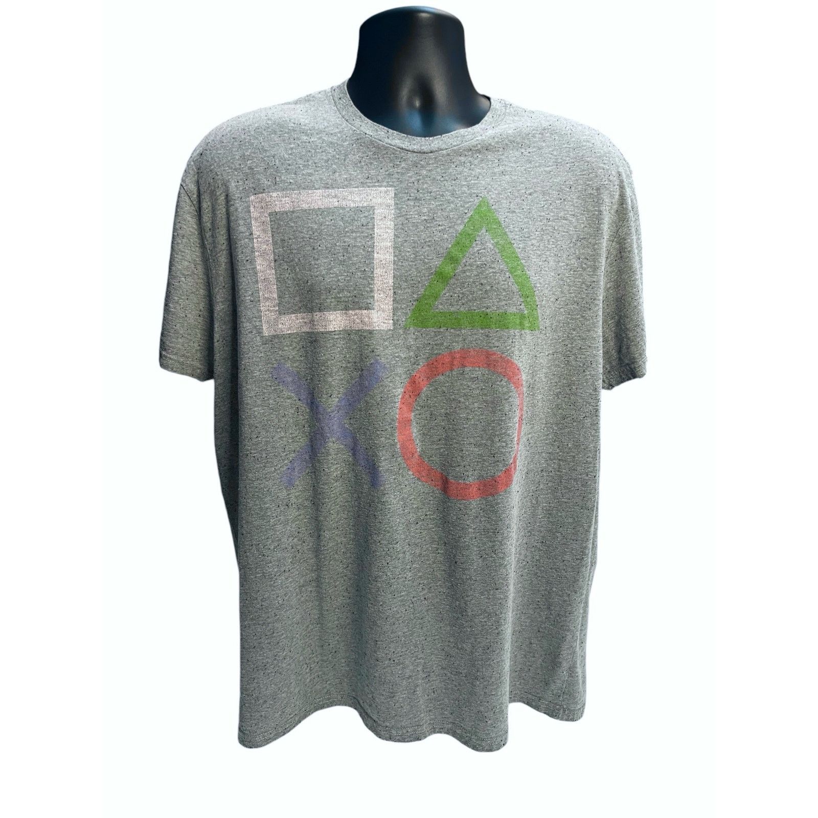 Sony PlayStation Controller Button Symbols Gray T-Shirt Size 2XL Size US XXL / EU 58 / 5 - 1 Thumbnail