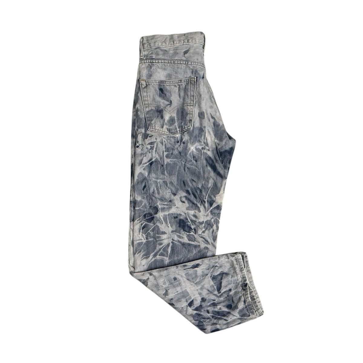 Levi's LEVIS 550 Bleached / Acid Wash Denim Jeans - Abstract Art Size US 33 - 3 Thumbnail