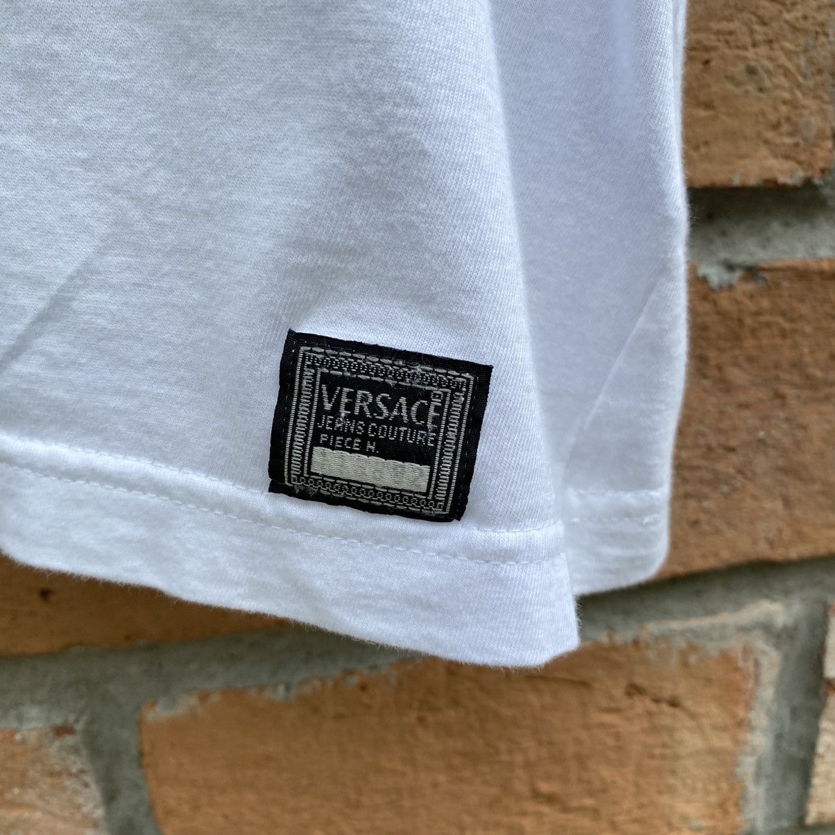 Versace VERSACE White Logo Print Crewneck Tee Size US M / EU 48-50 / 2 - 22 Thumbnail