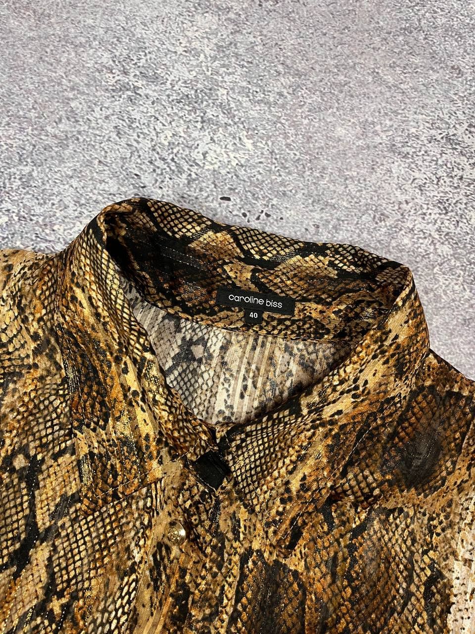 Hysteric Glamour Roberto Cavalli Style Japanese Y2K Golden Snake Top Shirt Size S / US 4 / IT 40 - 5 Thumbnail