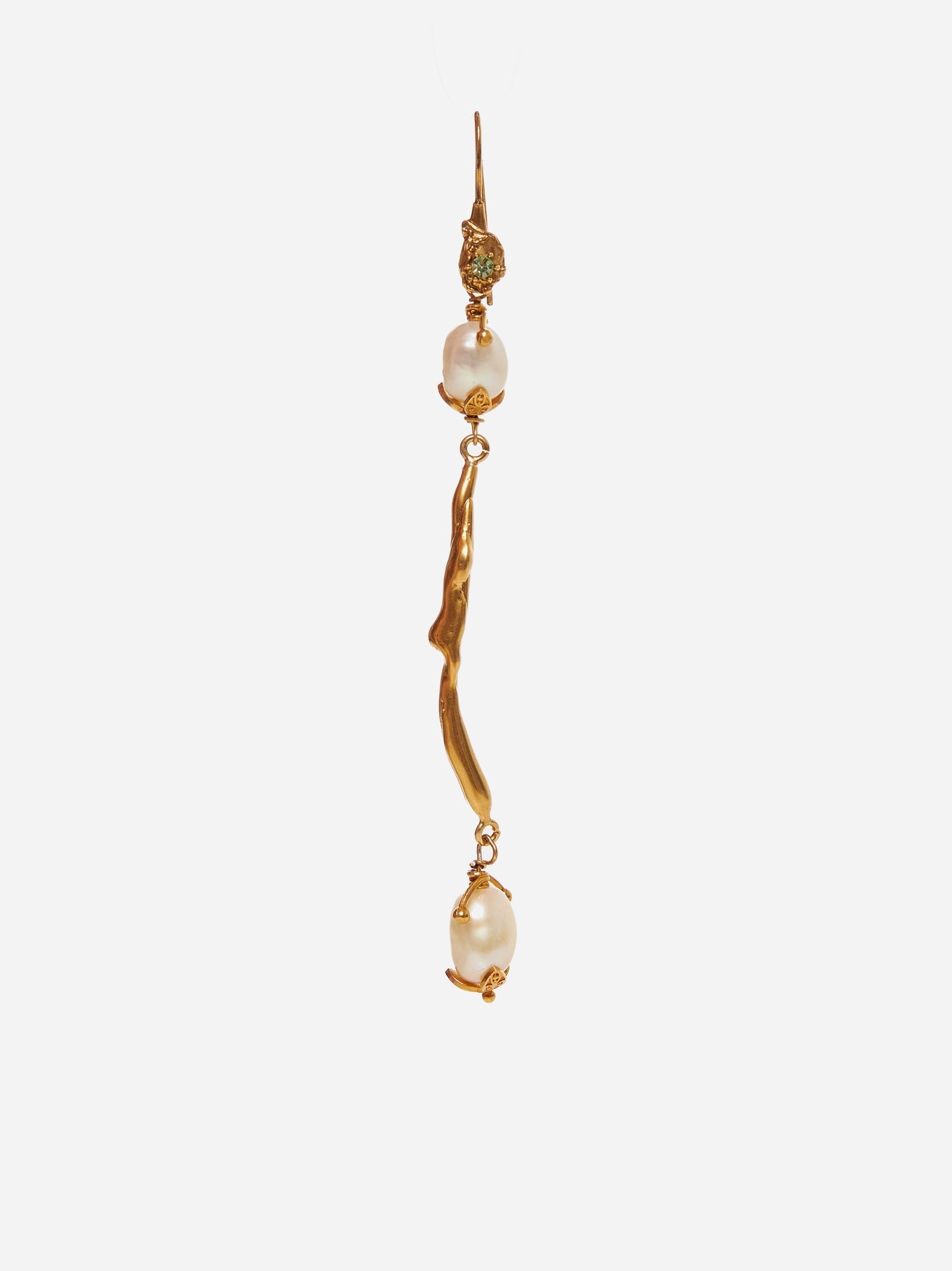 Marni o1w1db11125 Size:OS/Long Pearl Earrings in Golden Size ONE SIZE - 5 Thumbnail