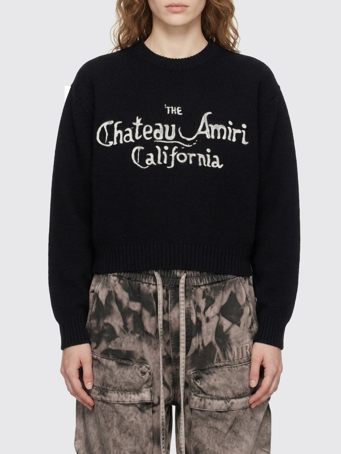 Amiri Amiri Sweater Woman Black Size L / US 10 / IT 46 - 1 Thumbnail