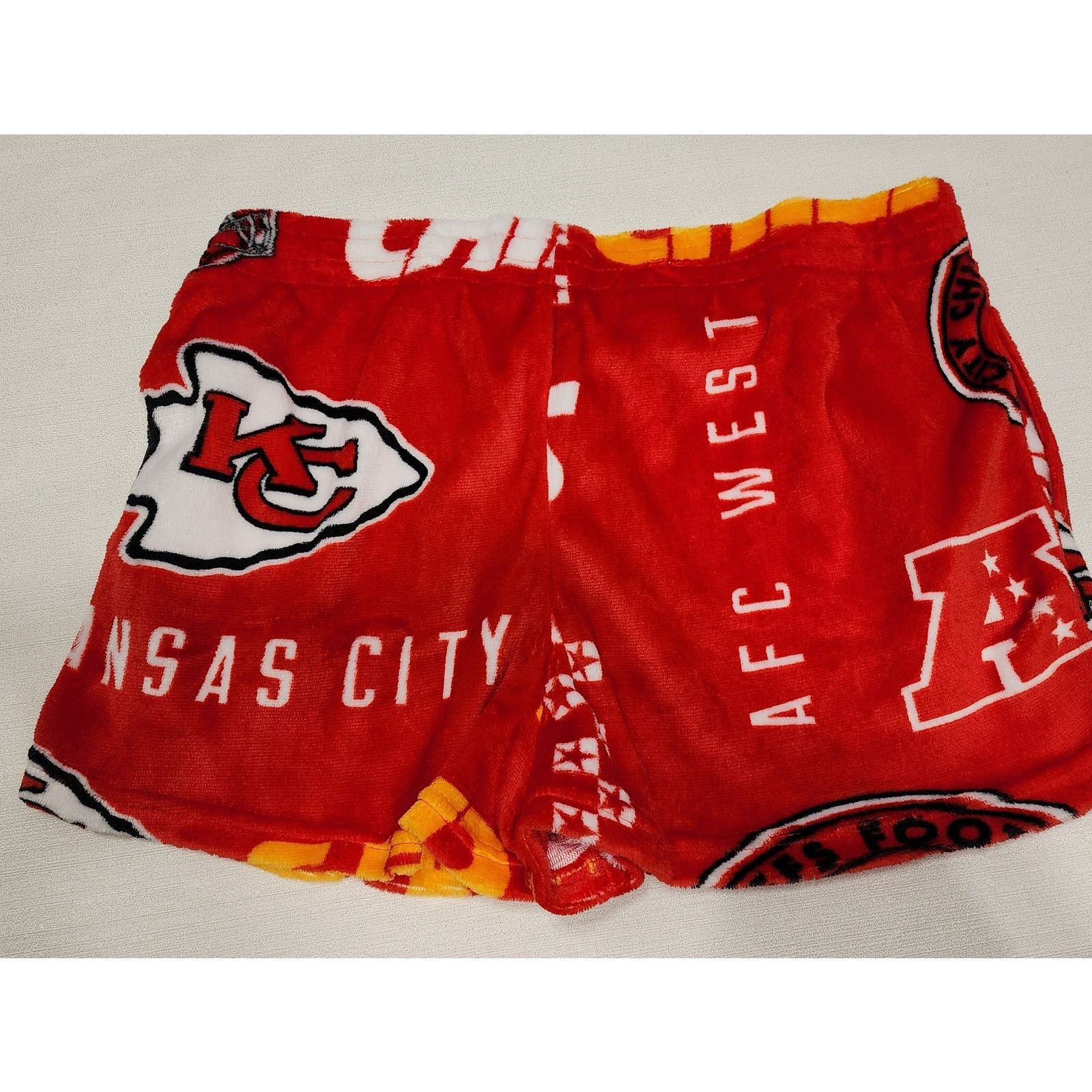 NFL Kansas city chief fleeced pajamas shorts women's XL NWT Size 34" / US 12 / IT 48 - 6 Thumbnail