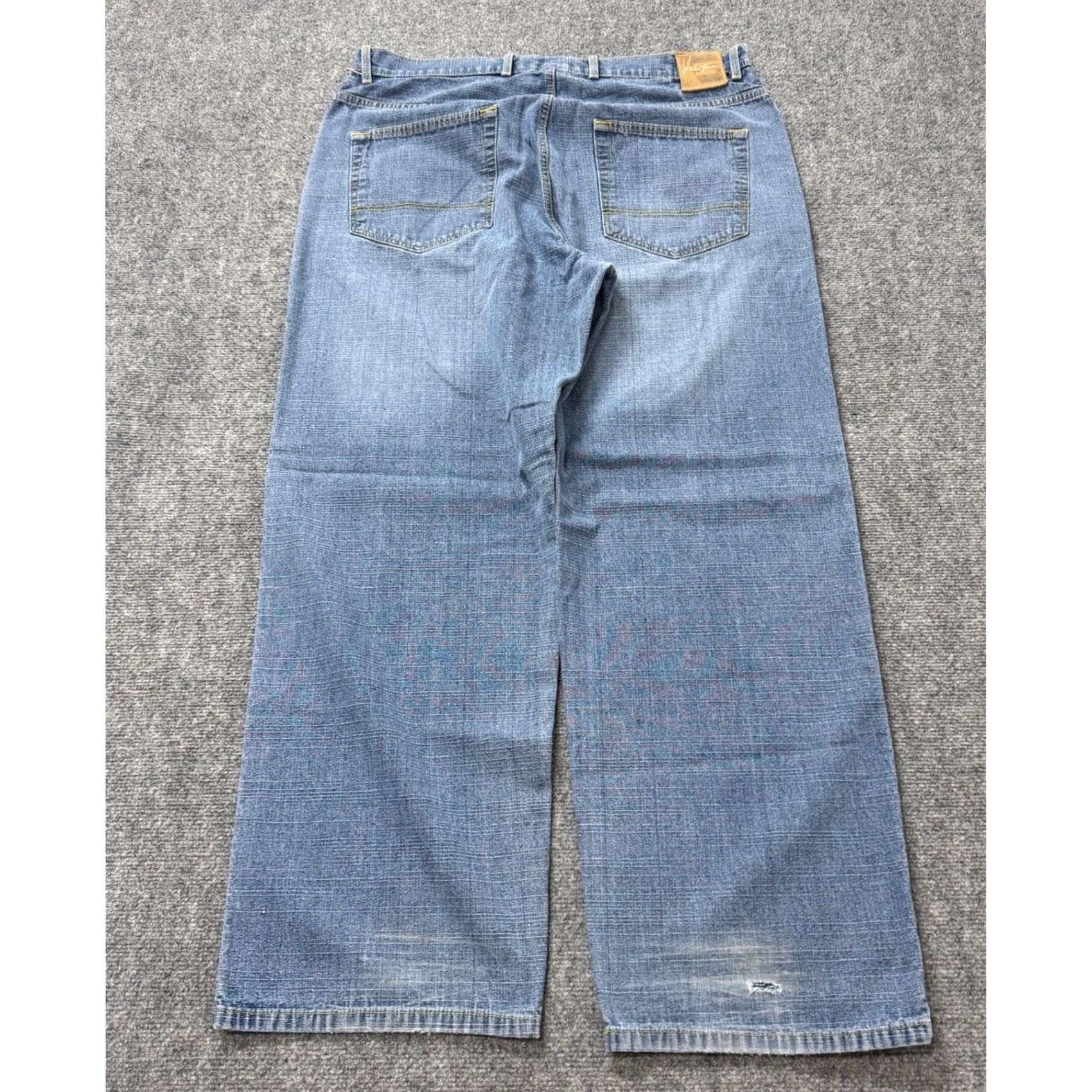 Phat Farm Phat Farm Jeans Men 38x32 Baggy Light Wash Distressed 100% Cotton Blue Jeans Mens Wide-Leg 90s Distressed Style Size US 38 / EU 54 - 2 Thumbnail