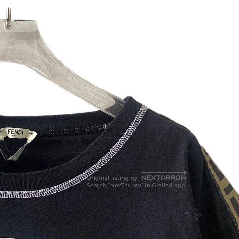 Fendi Fendi Black Logo Print Short Sleeve T-Shirt. Size US M / EU 48-50 / 2 - 4 Thumbnail