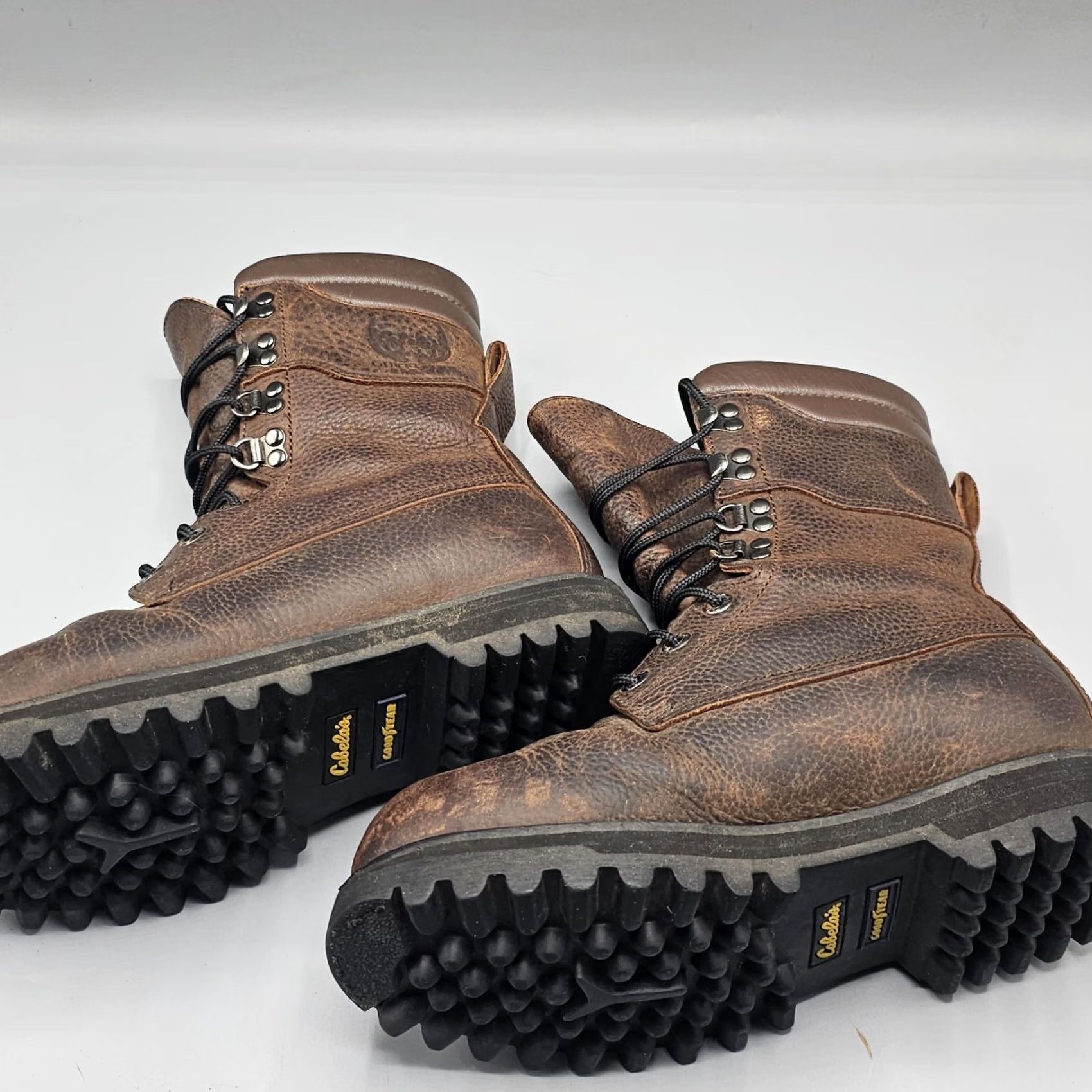 Cabelas Boot Mens 8.5 Brown Leather Outfitter Series Goretex  display picture 2