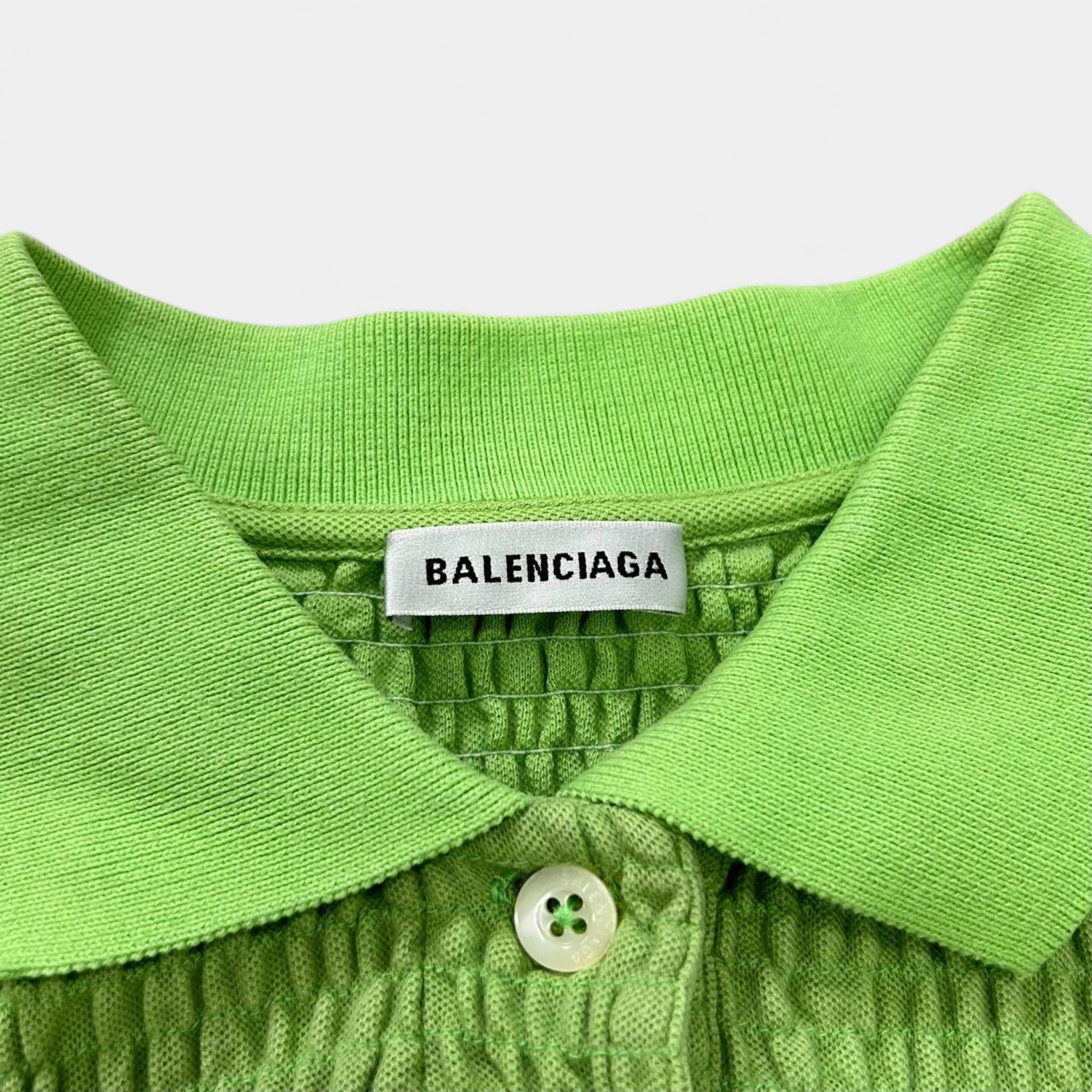 Balenciaga Balenciaga SS17 Smocked Piqué Polo Shirt Size S / US 4 / IT 40 - 3 Thumbnail