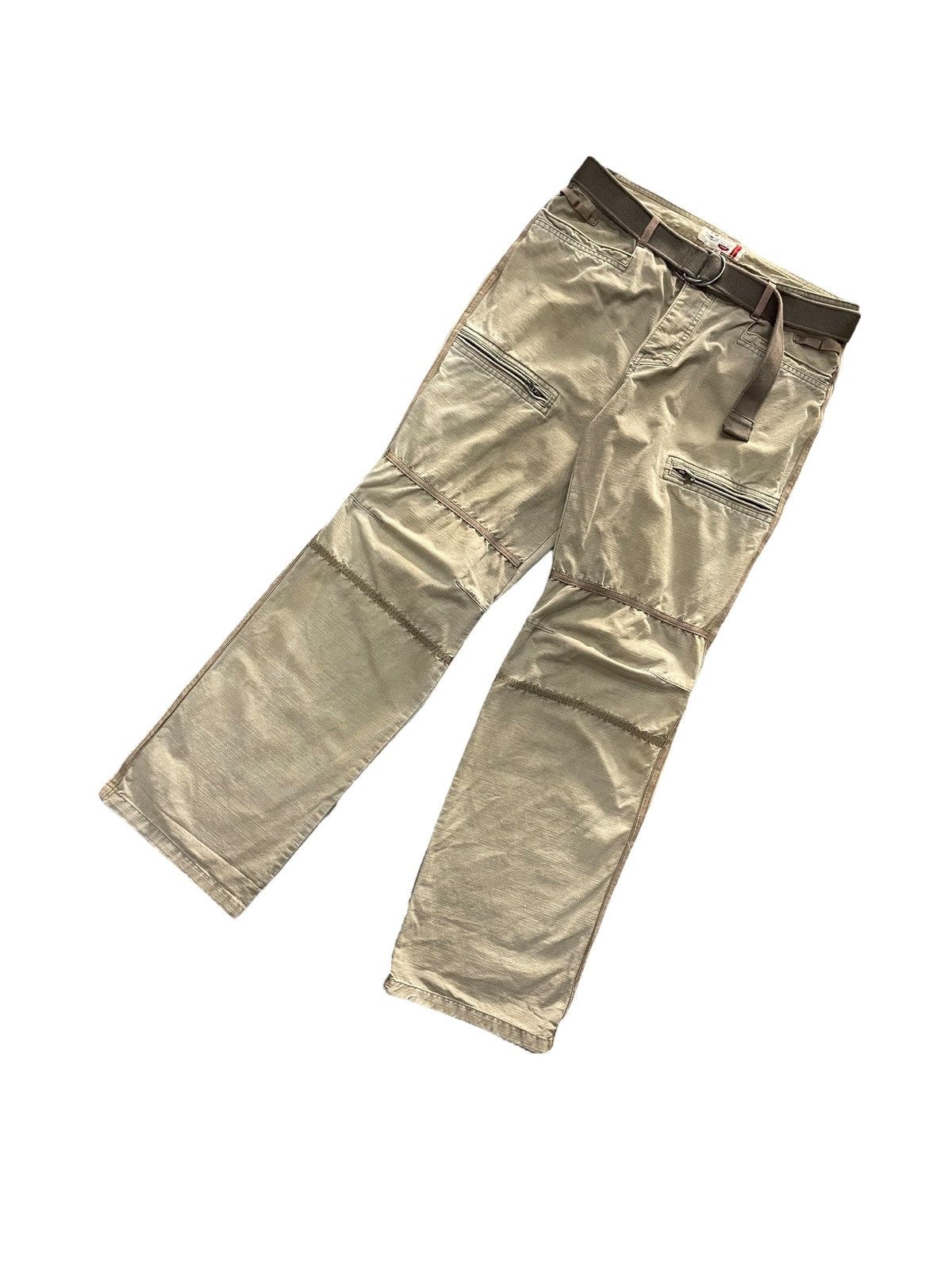Tete Homme × semanticdesign Romp Street Japan Parachute Cargo Pants With Tactical Belt Size US 32 / EU 48 - 4 Thumbnail