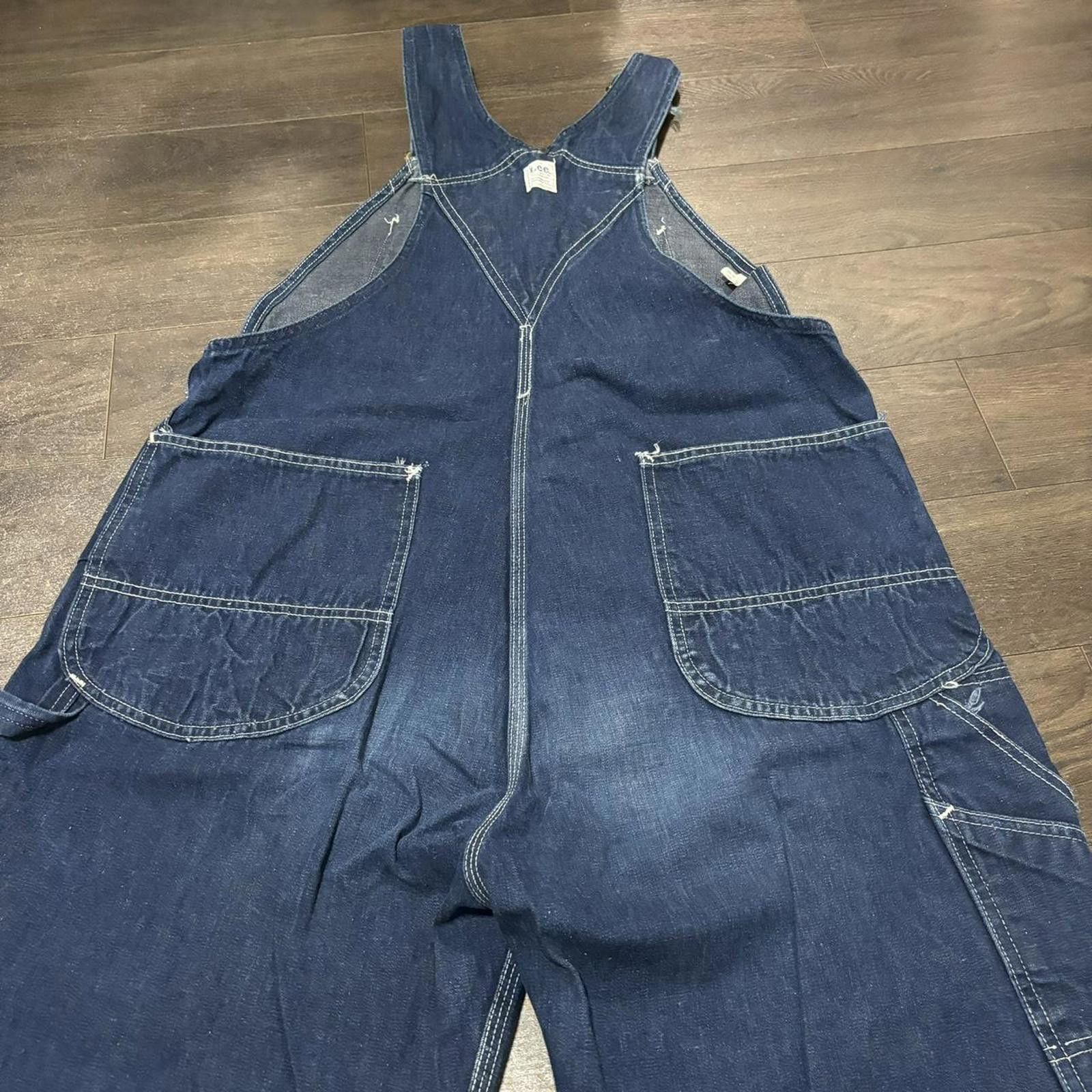 Lee vintage made in USA union Lee jelt denim sanforized overalls Size US 38 / EU 54 - 4 Thumbnail