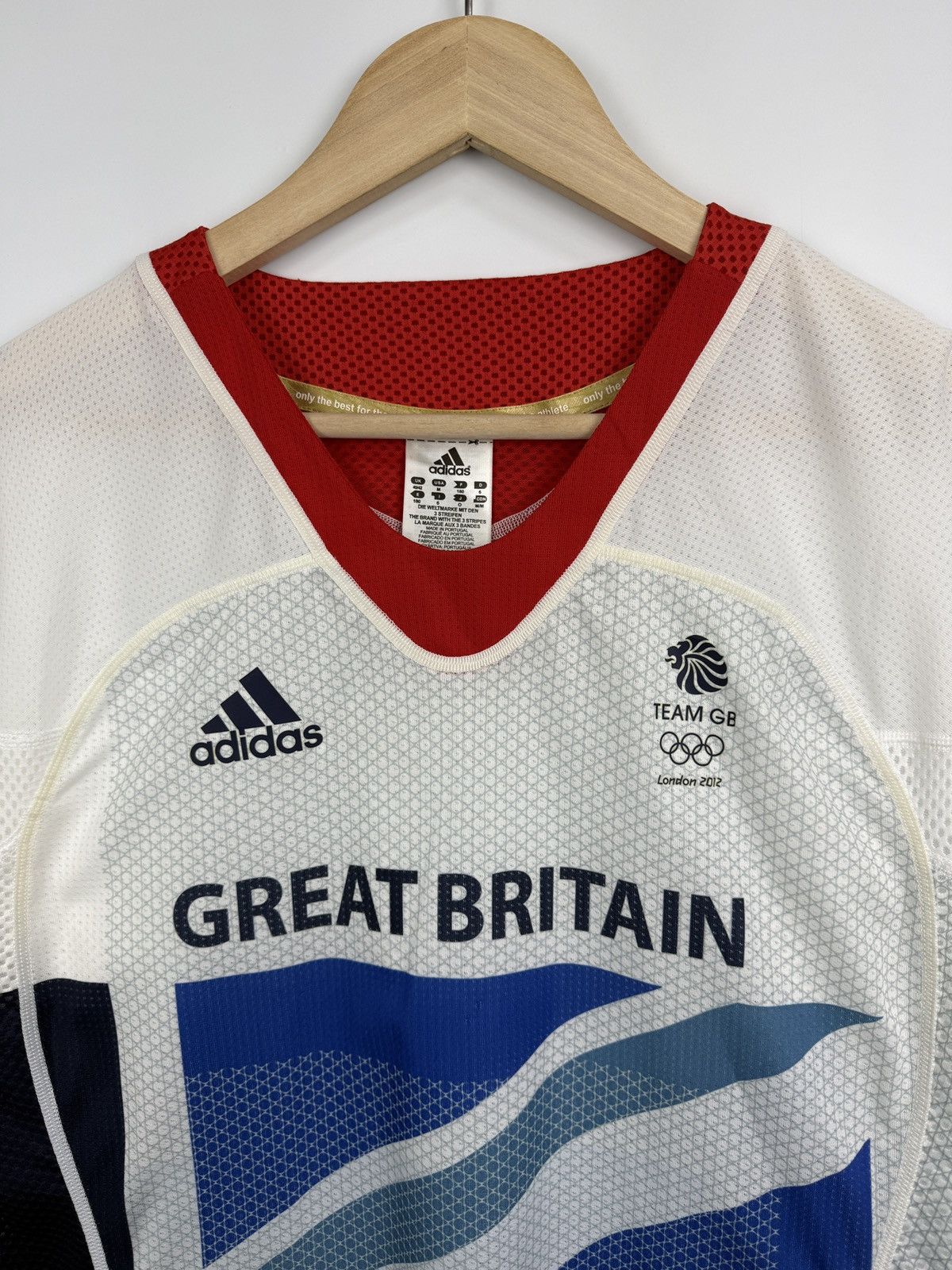 Adidas 🇬🇧 2012 Adidas Great Britain Olympic Team GB Football Jersey Size US M / EU 48-50 / 2 - 4 Thumbnail