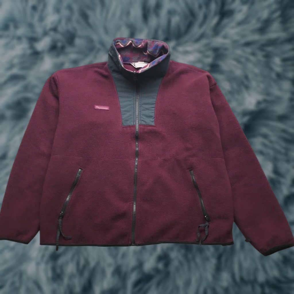Vintage VINTAGE Columbia Sportswear Fleece Jacket Mens XL Maroon Full Zip Pockets Embroidered Logo 90s Outdoor Casual Size US XL / EU 56 / 4 - 1 Thumbnail