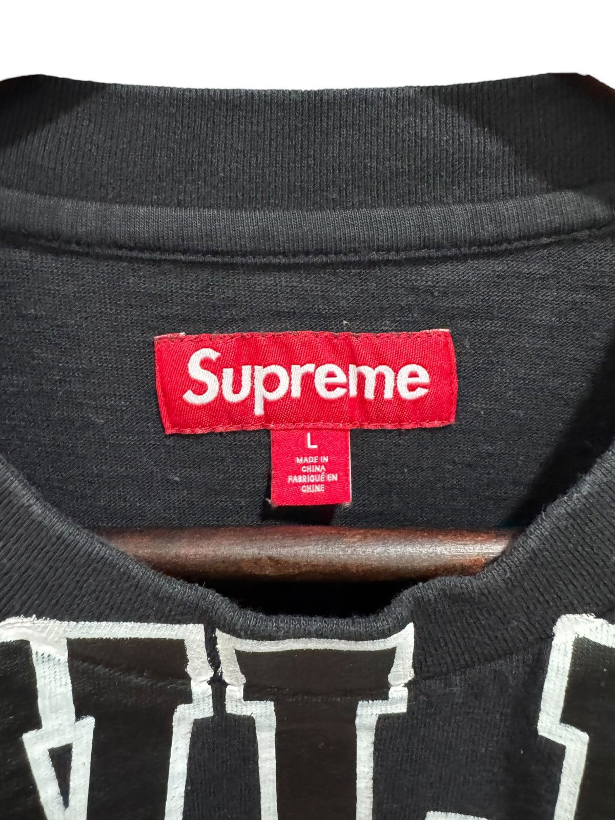 Supreme Supreme Overprint Knowledge Tee Black Size US L / EU 52-54 / 3 - 6 Thumbnail