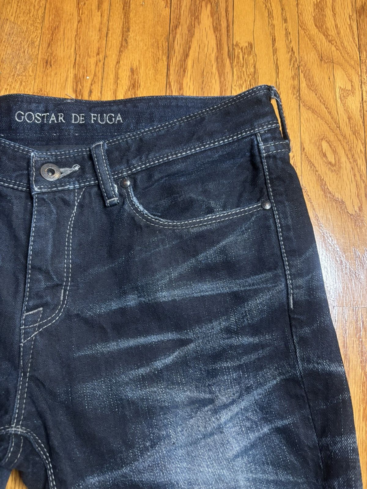 GOSTAR DE FUGA Gostar de Fuga Dark Wash Slim Denim Jeans Size US 30 / EU 46 - 2 Thumbnail