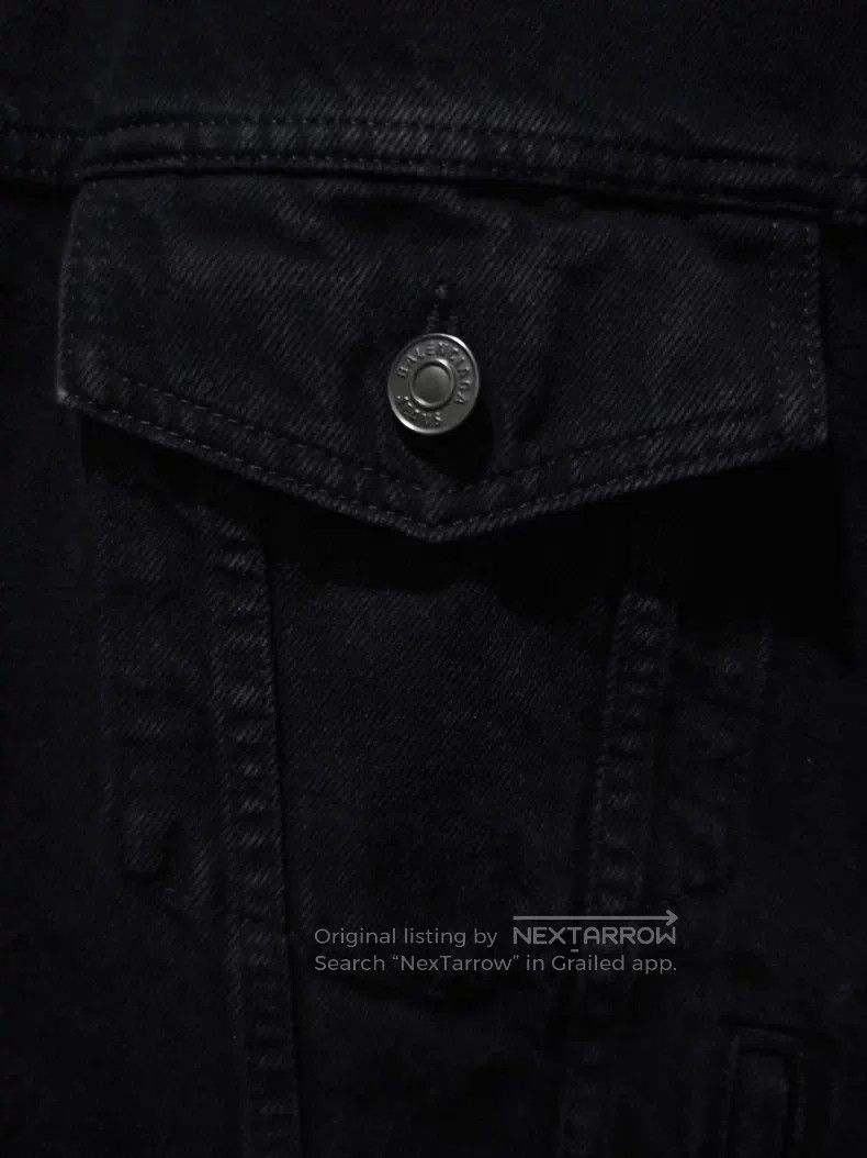 Balenciaga Balenciaga Black Jean Jacket with Back Crystal Studs Size XS / US 0-2 / IT 36-38 - 5 Thumbnail
