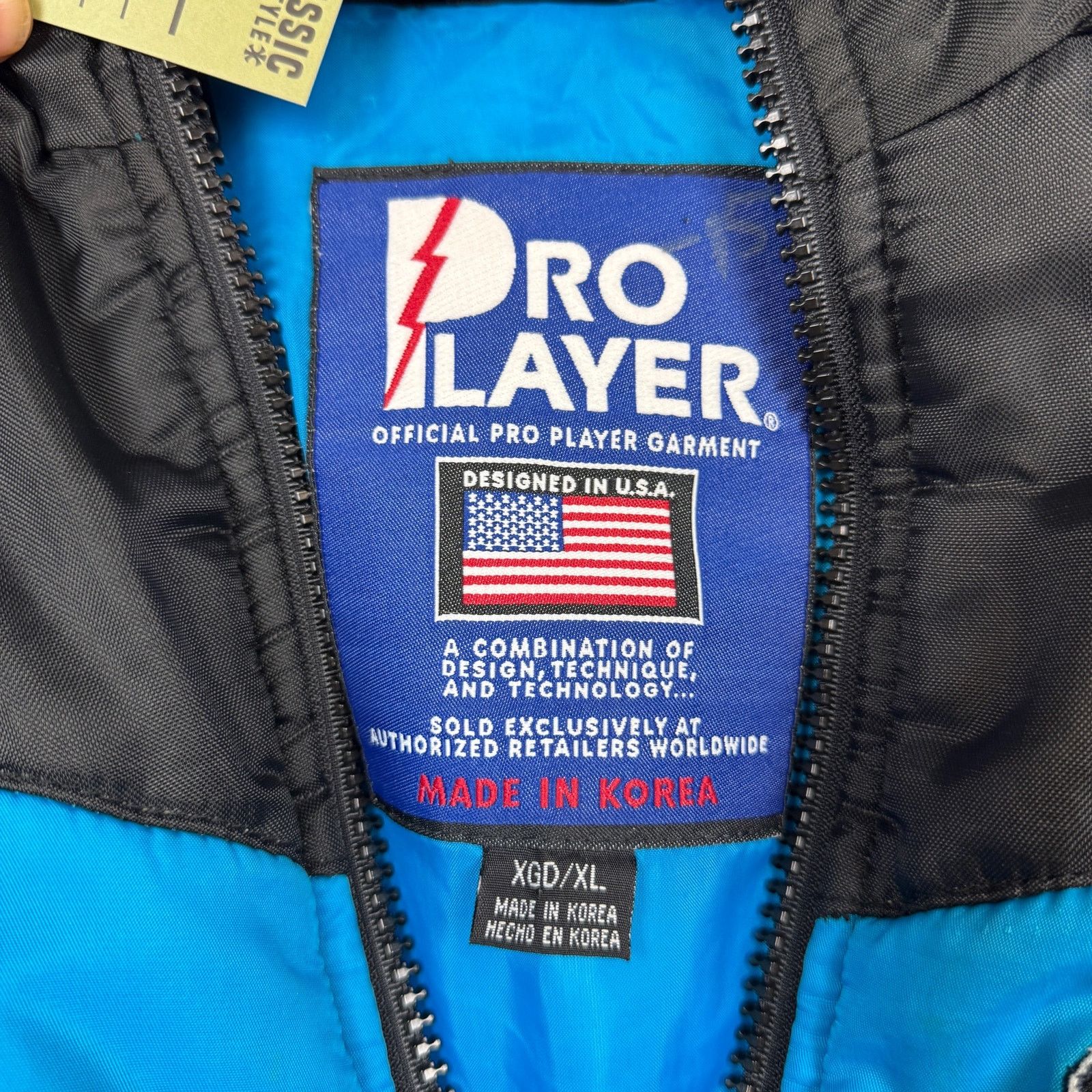 Pro Player × Vintage 90's Blue Pro Player Carolina Panthers Puffer Jacket XL 0216 Size US XL / EU 56 / 4 - 12 Thumbnail